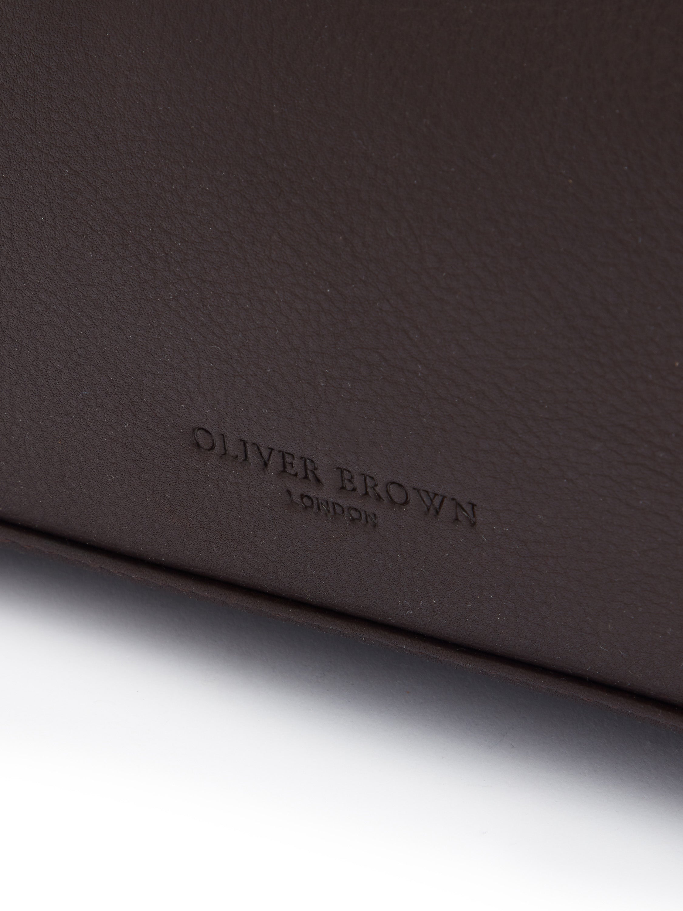 Leather Wash Bag - Brown