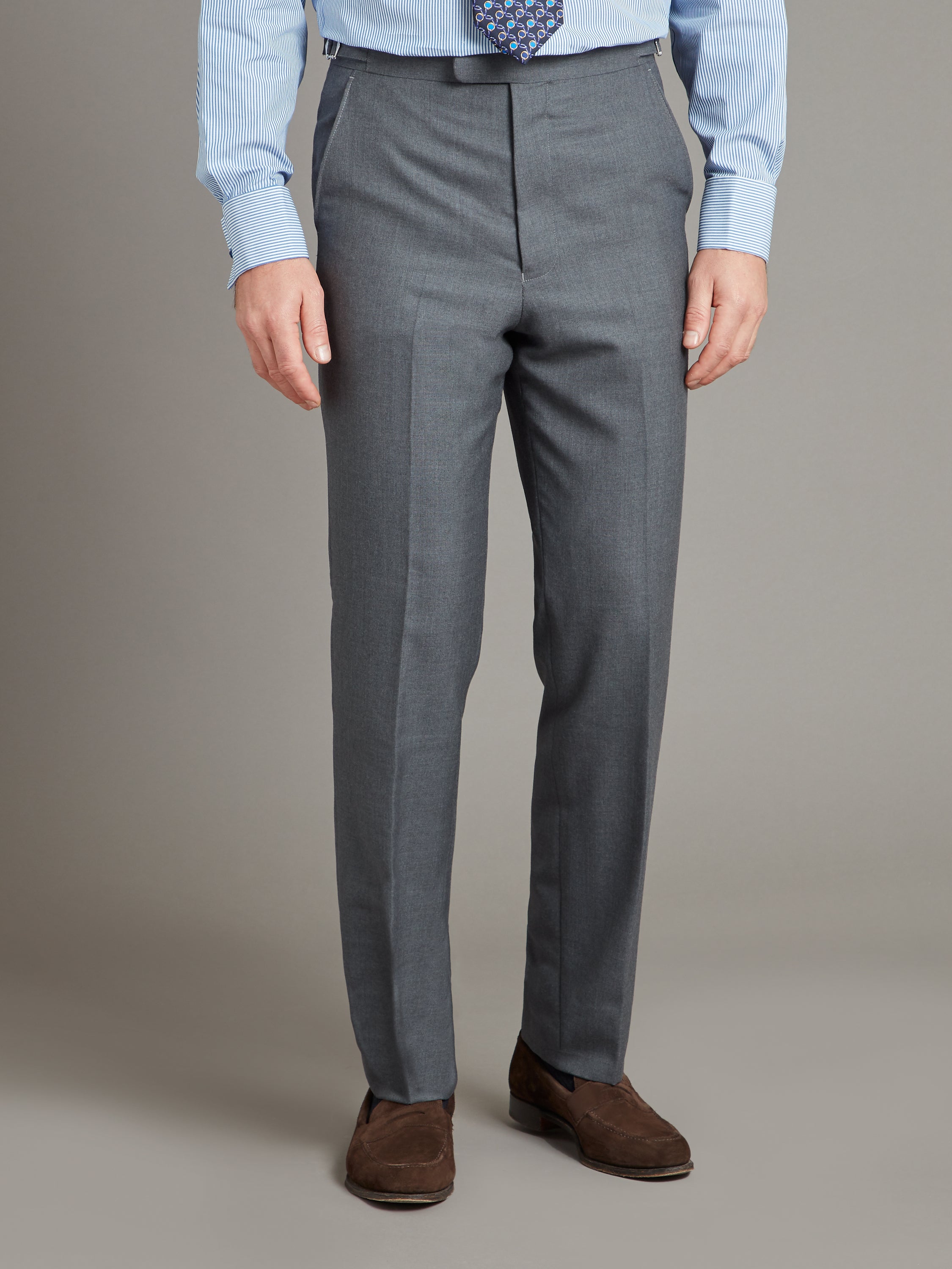 Sloane Suit Super 100's Wool - Plain Grey