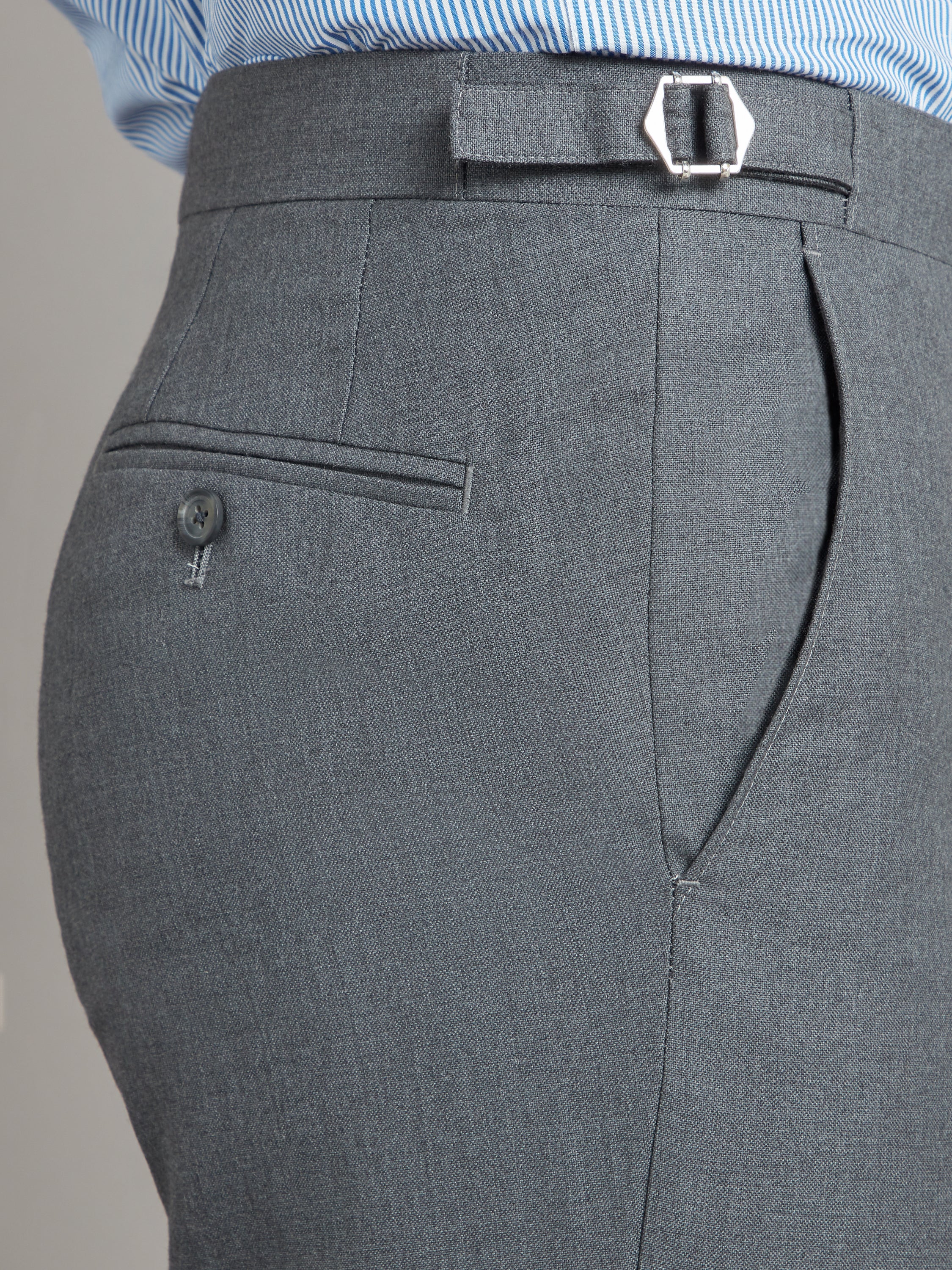 Sloane Suit Super 100's Wool - Plain Grey
