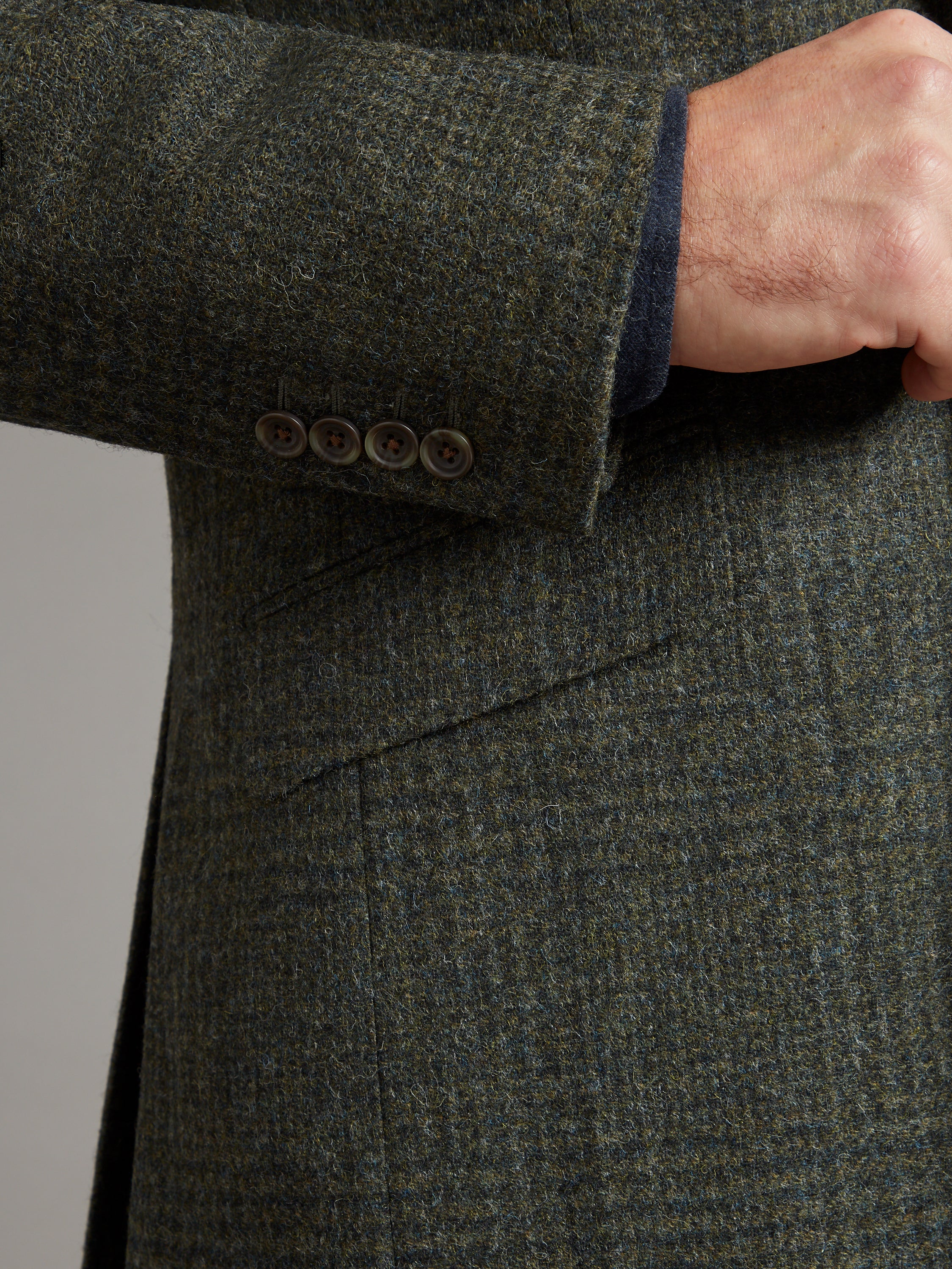 Eaton Jacket Check - Moss Green