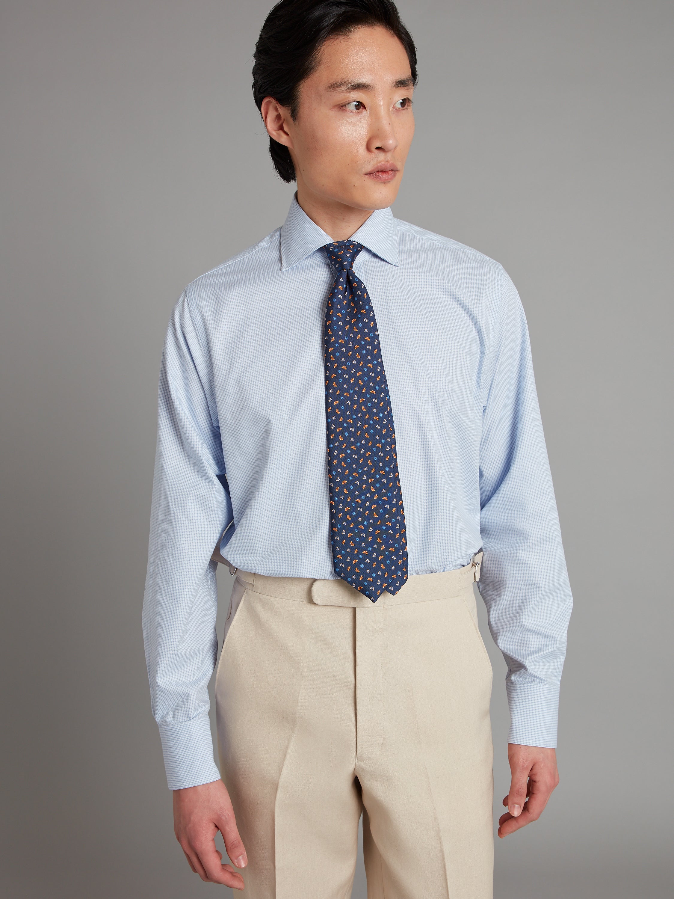 City Shirt - Puppytooth Sky Blue