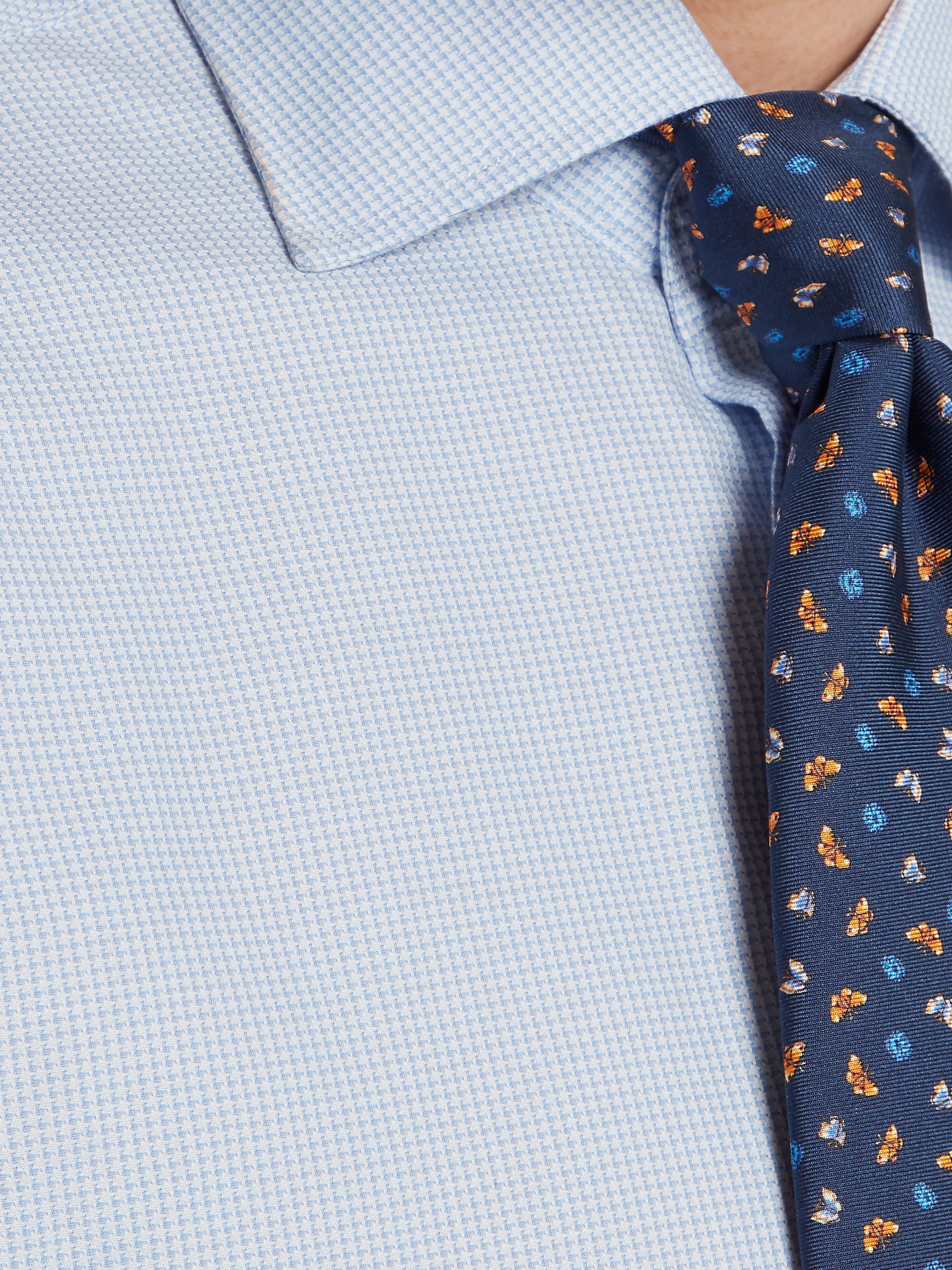 City Shirt - Puppytooth Sky Blue