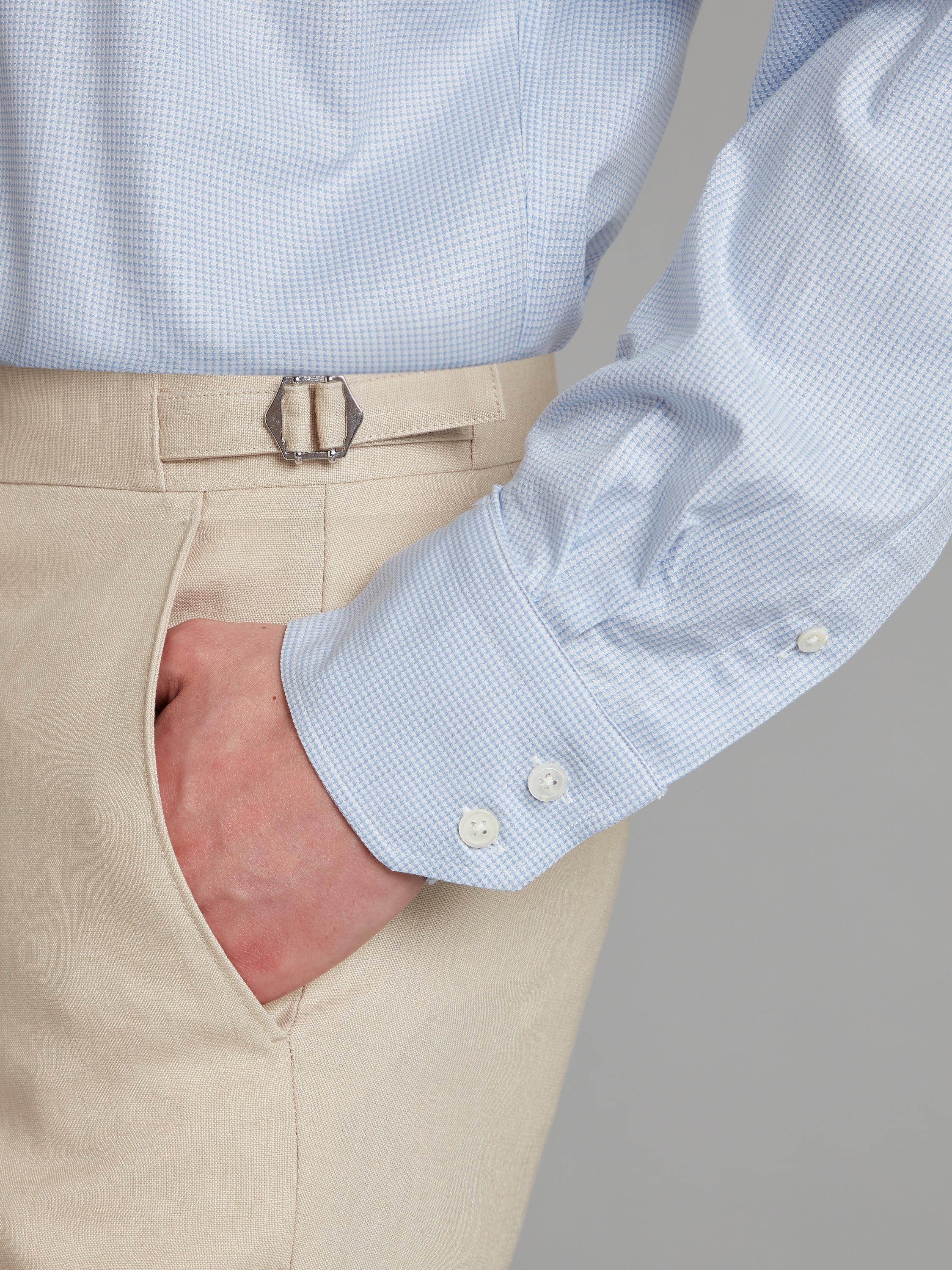 City Shirt - Puppytooth Sky Blue