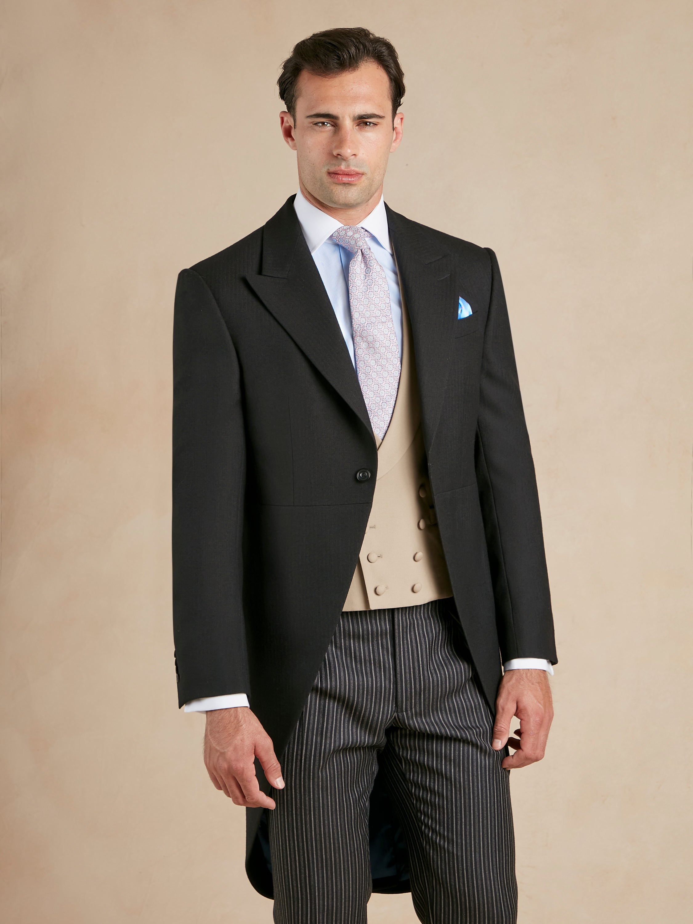 Morning Suit Hire - Morning Coat, Trousers & Double Breasted Waistcoat