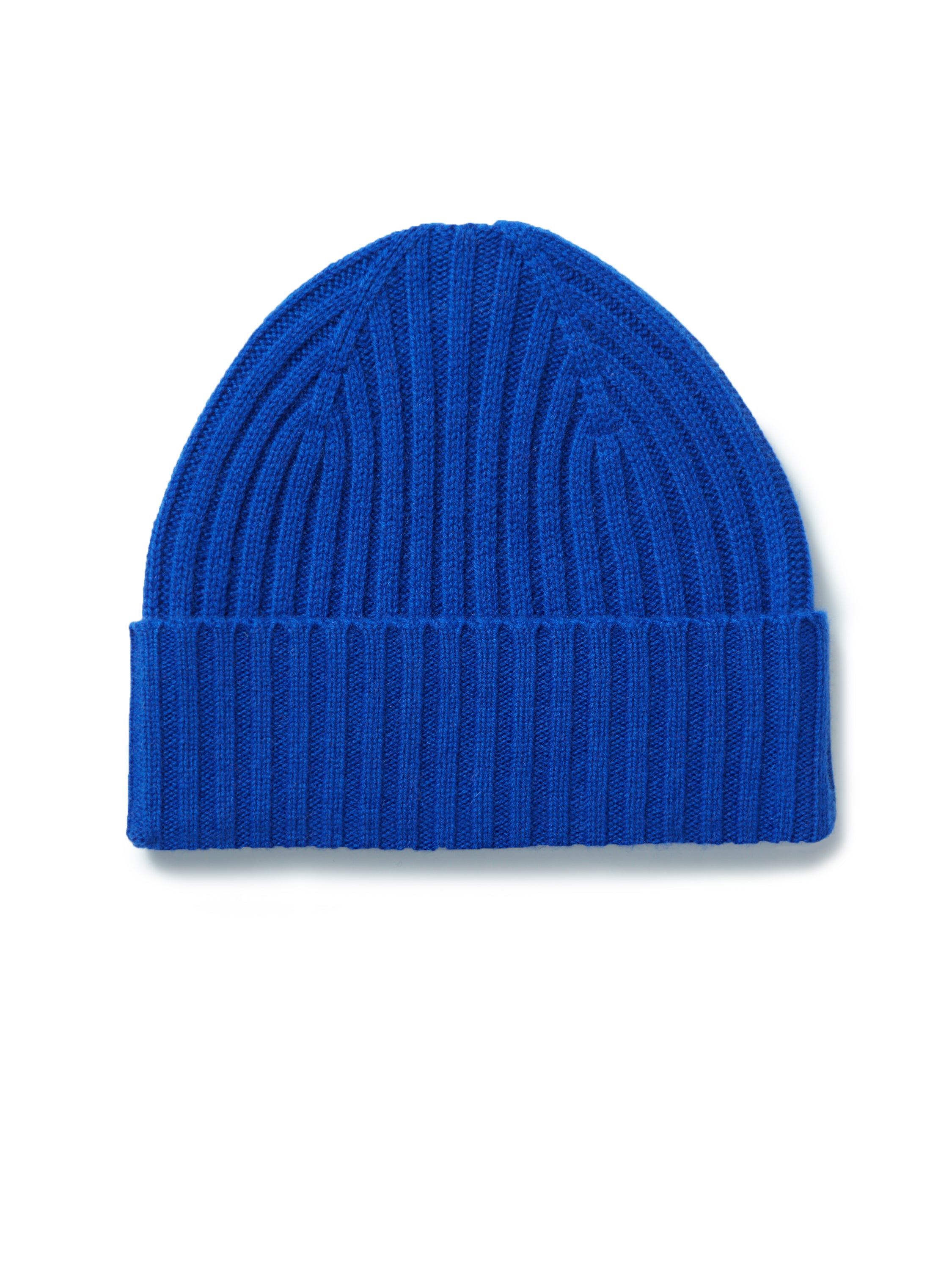 Wool Beanie Hat - Royal Blue