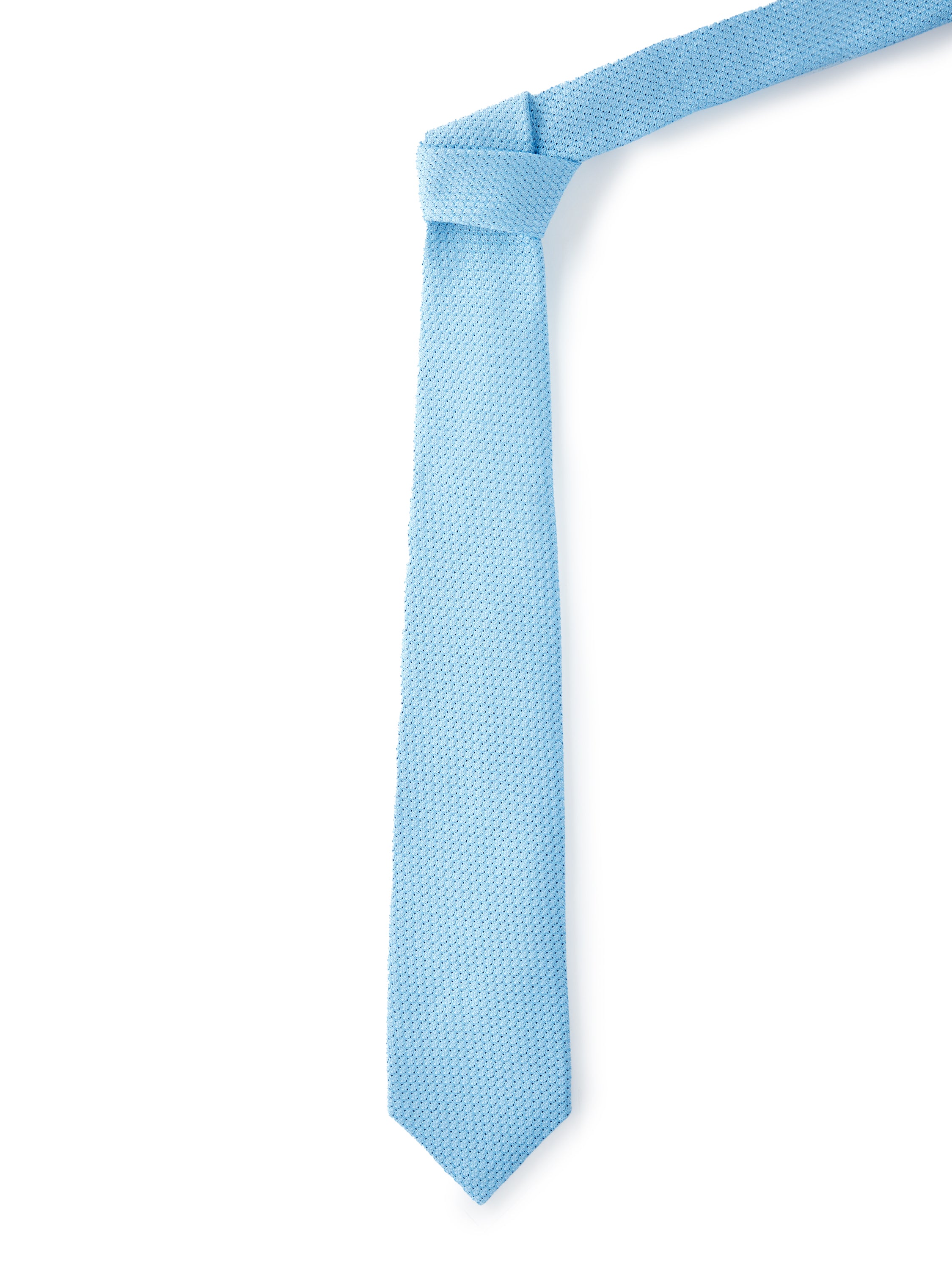 Grenadine Silk Tie - Pale Blue