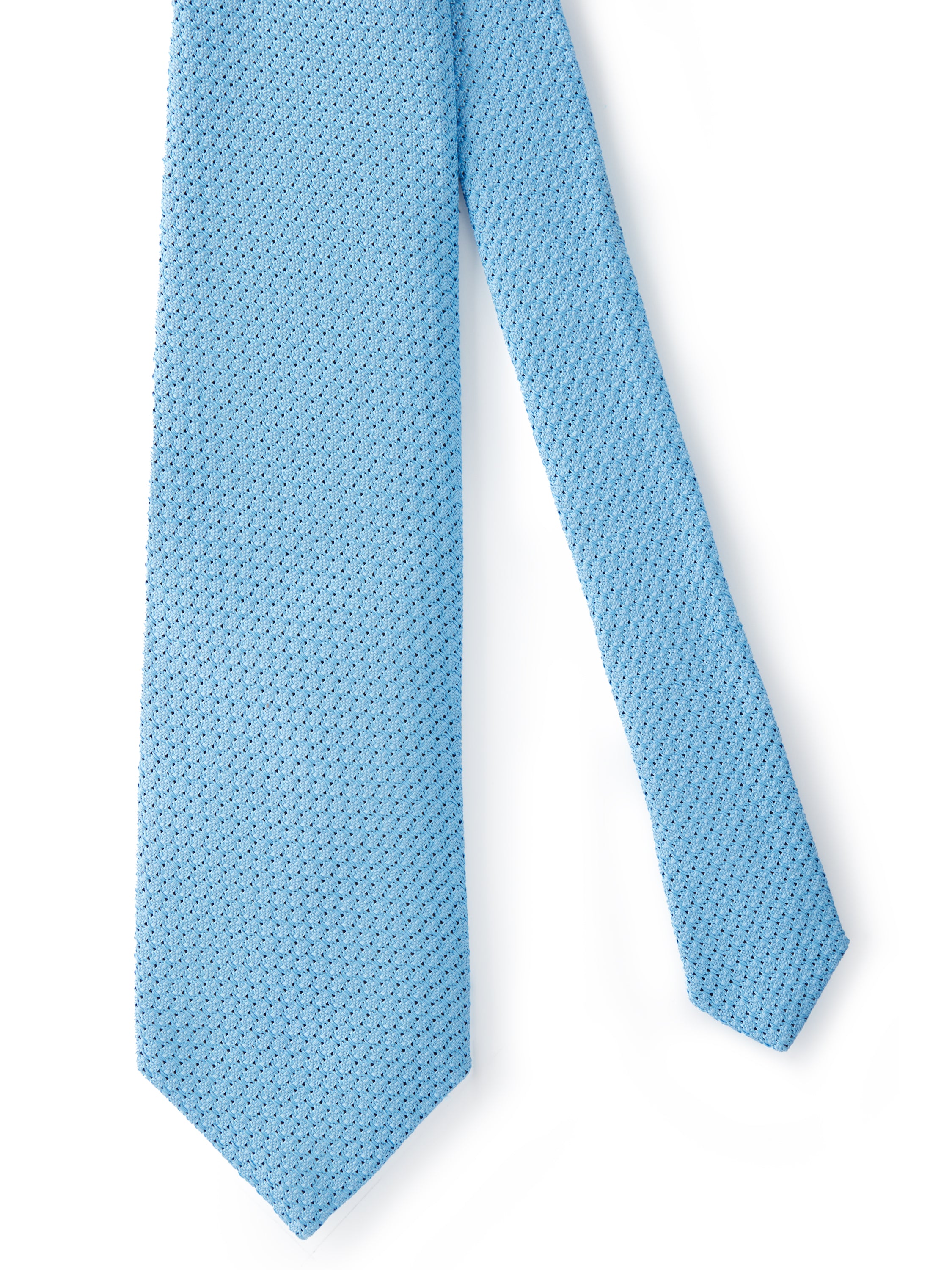 Grenadine Silk Tie - Pale Blue