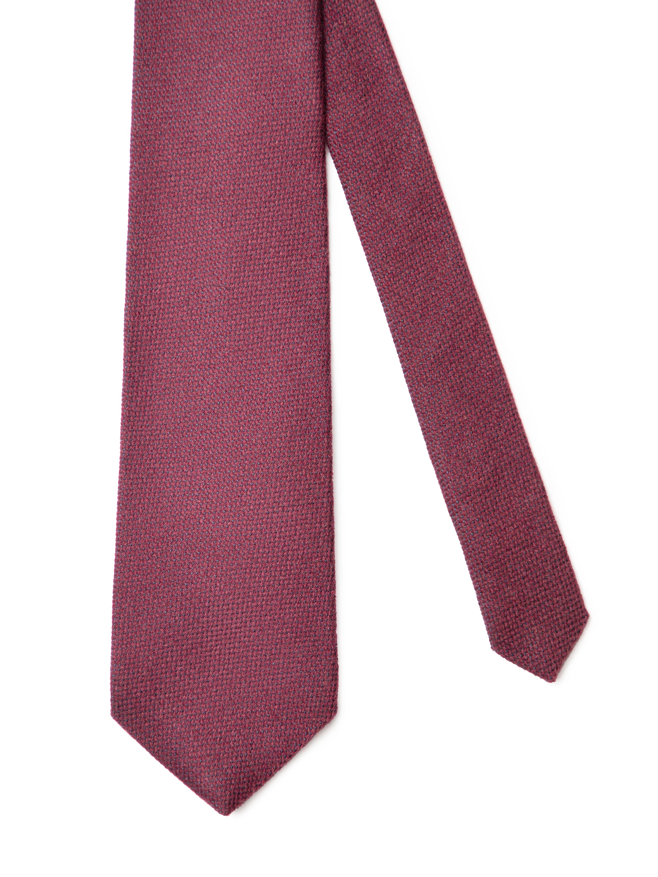 Plain Cashmere Tie - Wine