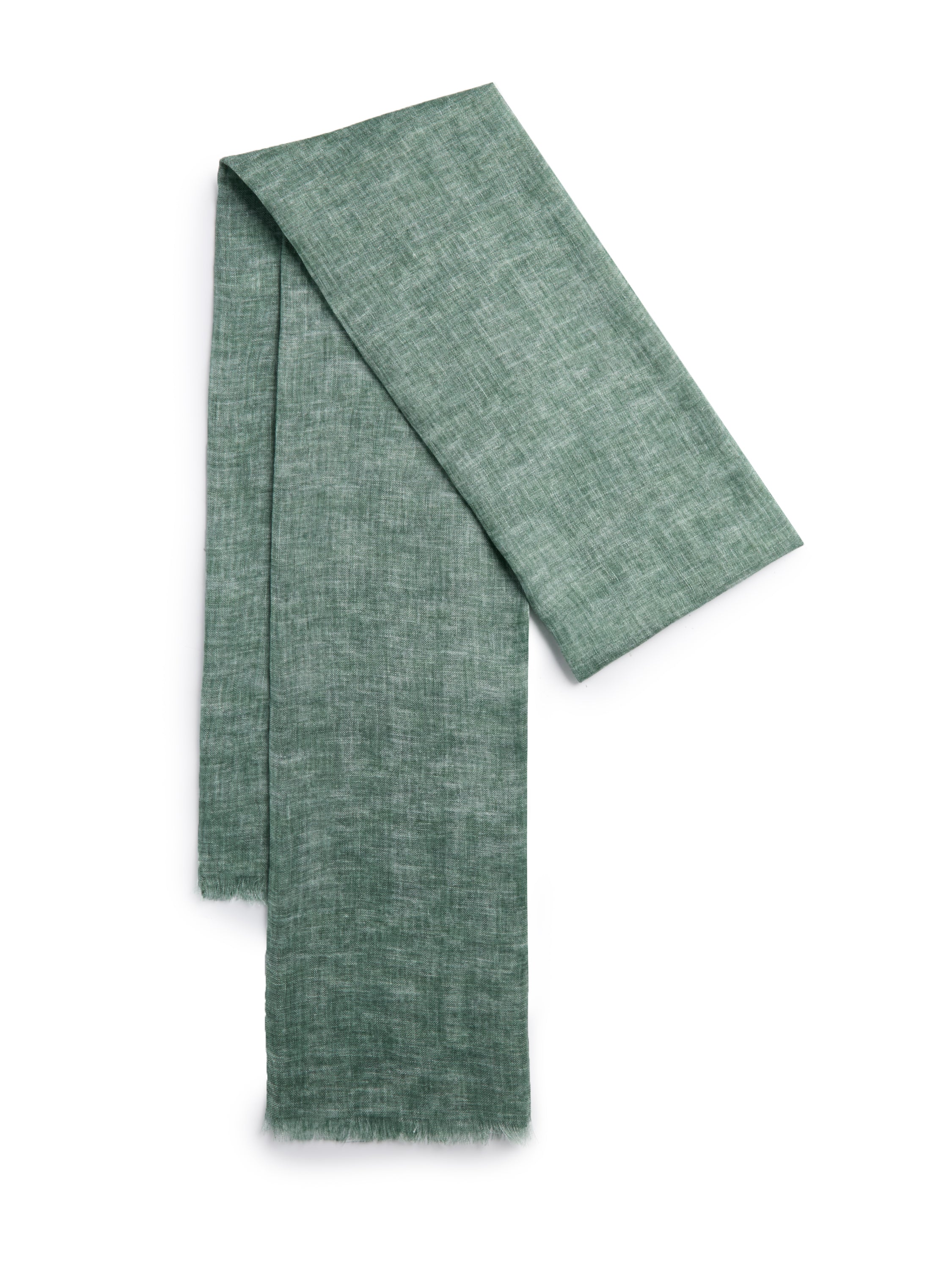 Linen Scarf - Green