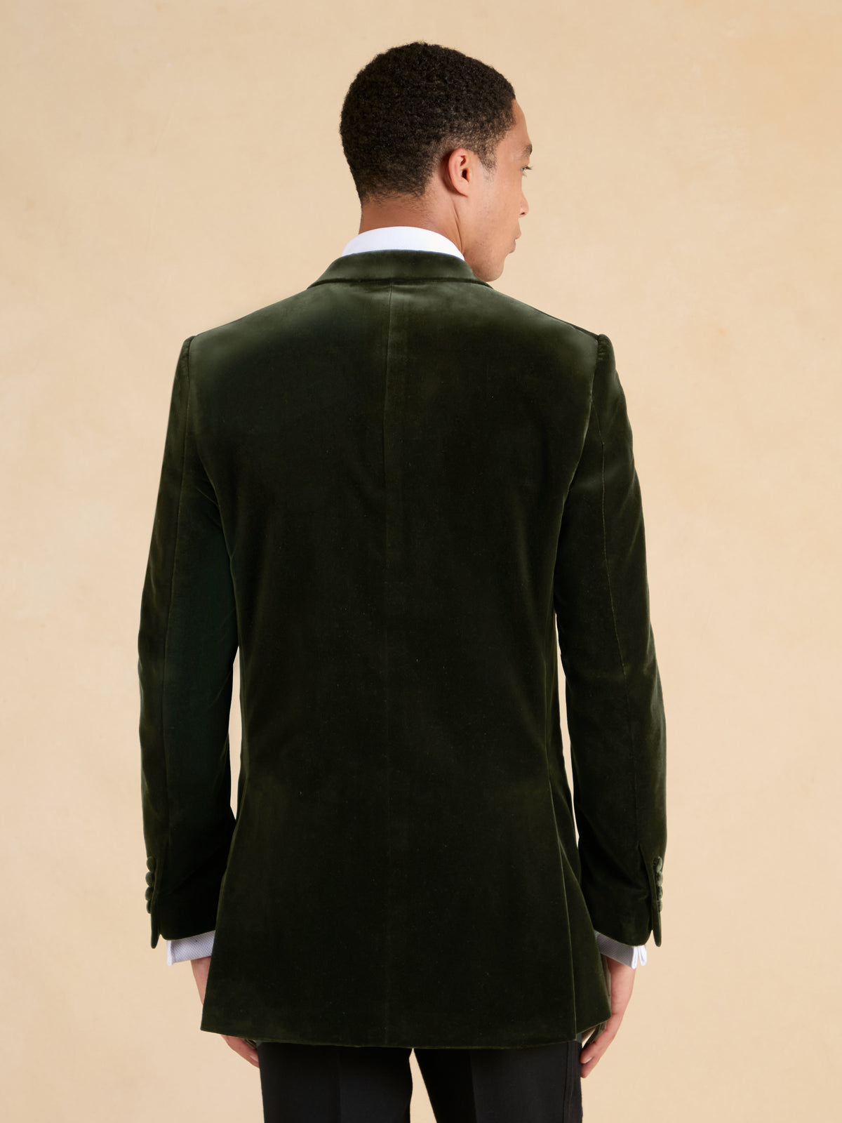 Carlyle Jacket - Olive Cotton Velvet