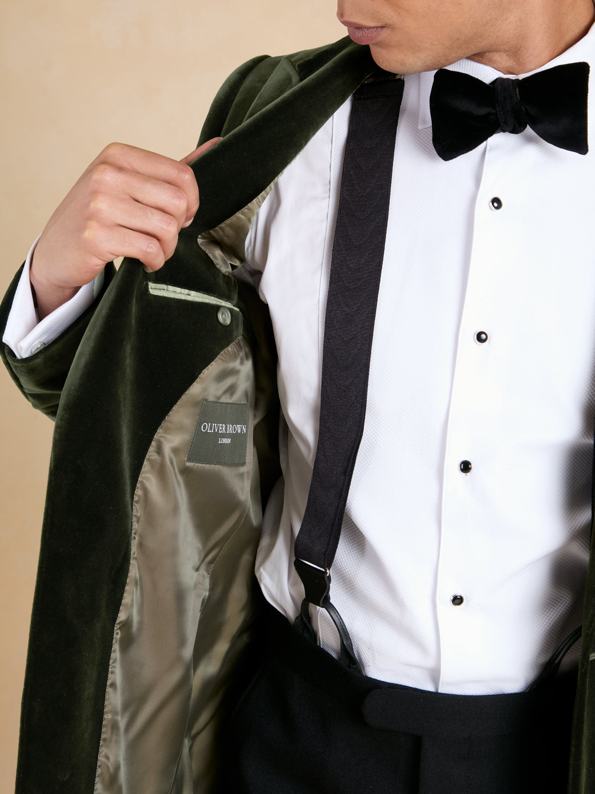 Carlyle Jacket - Olive Cotton Velvet