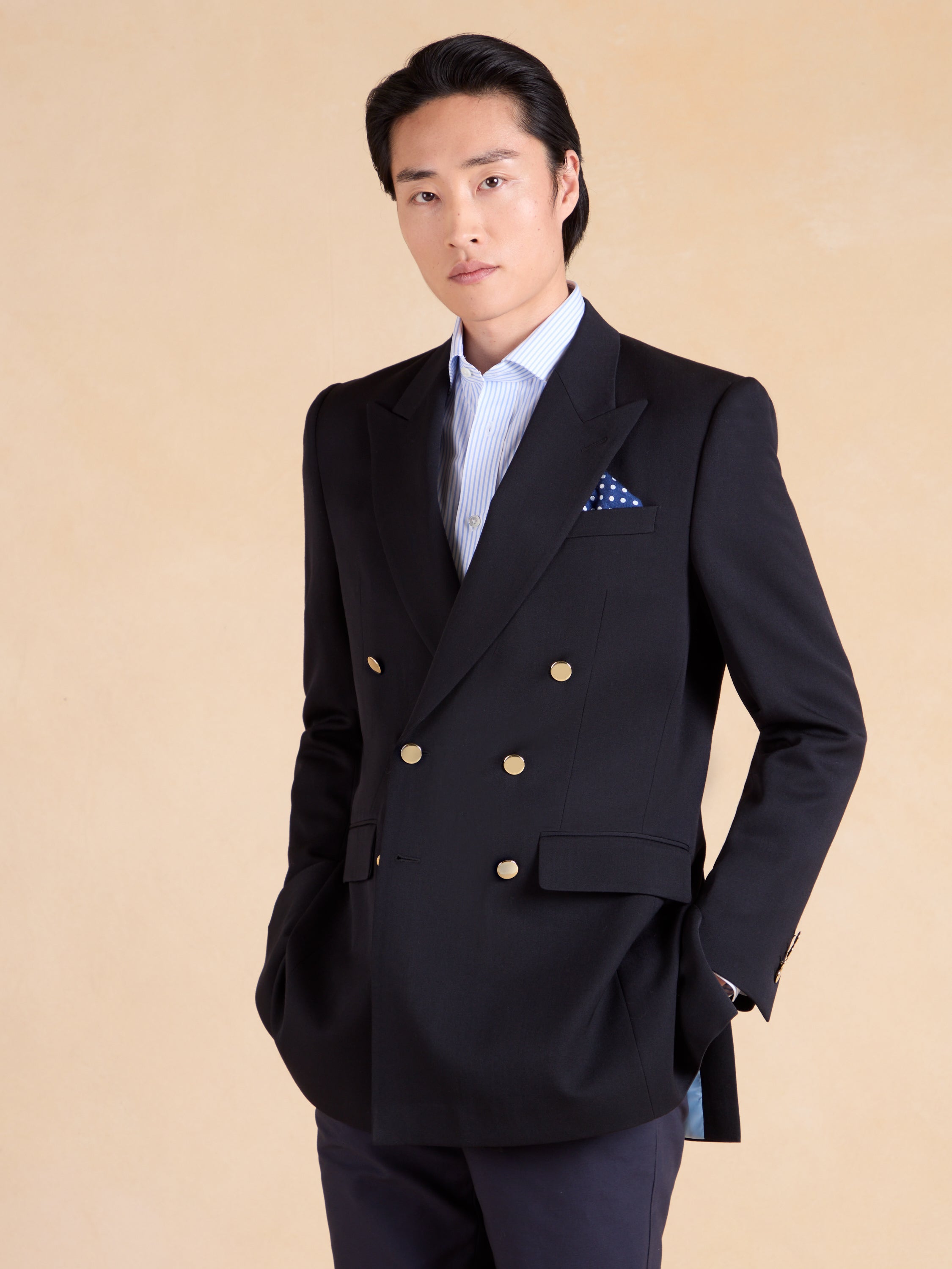 Double Breasted Navy Blazer