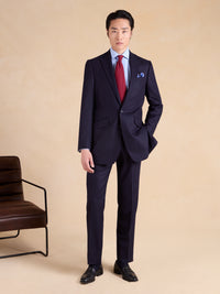 Eaton Suit - Navy Cashmere and Wool Blend