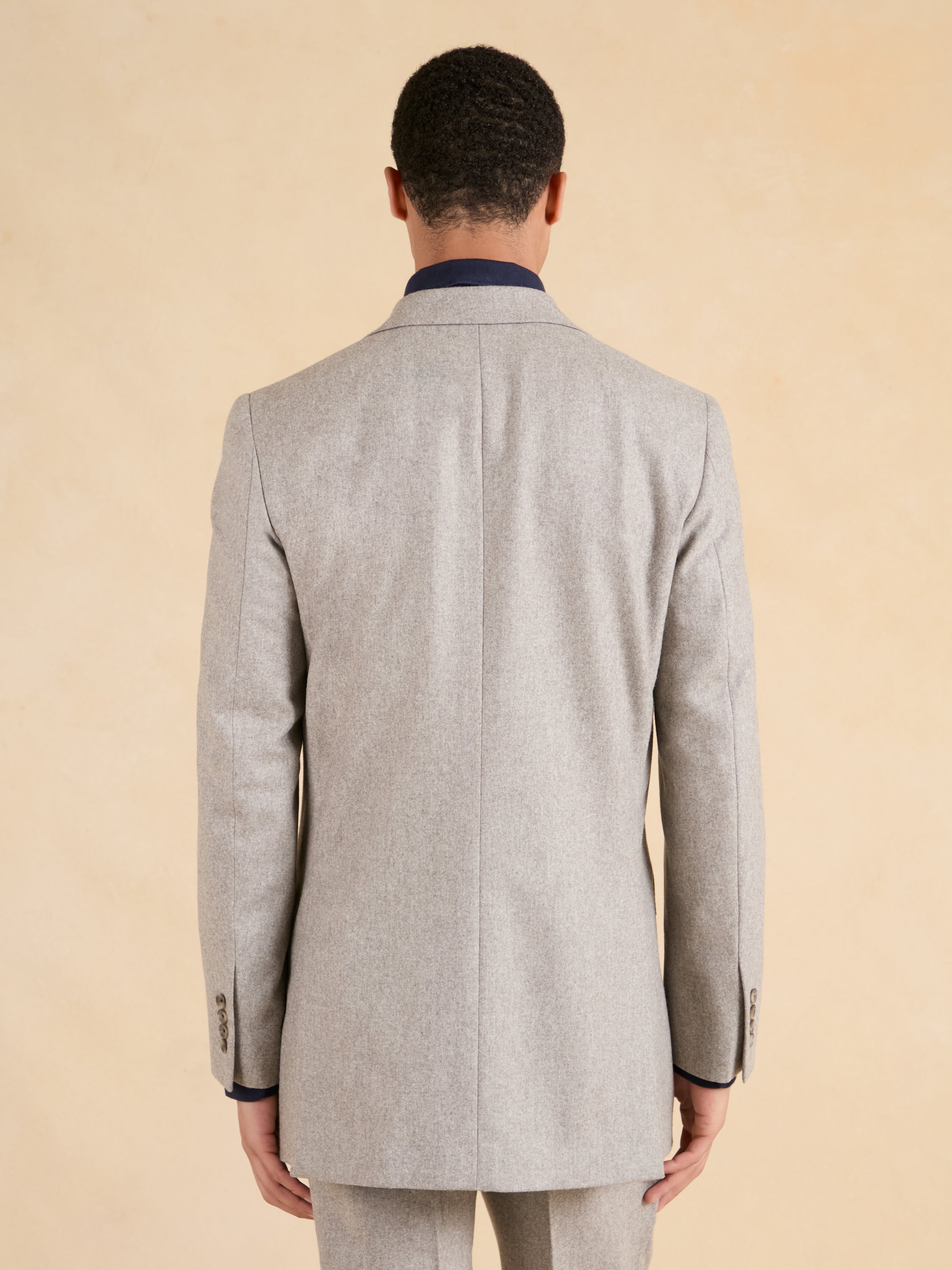 Eaton Jacket - Taupe Italian Flannel Wool