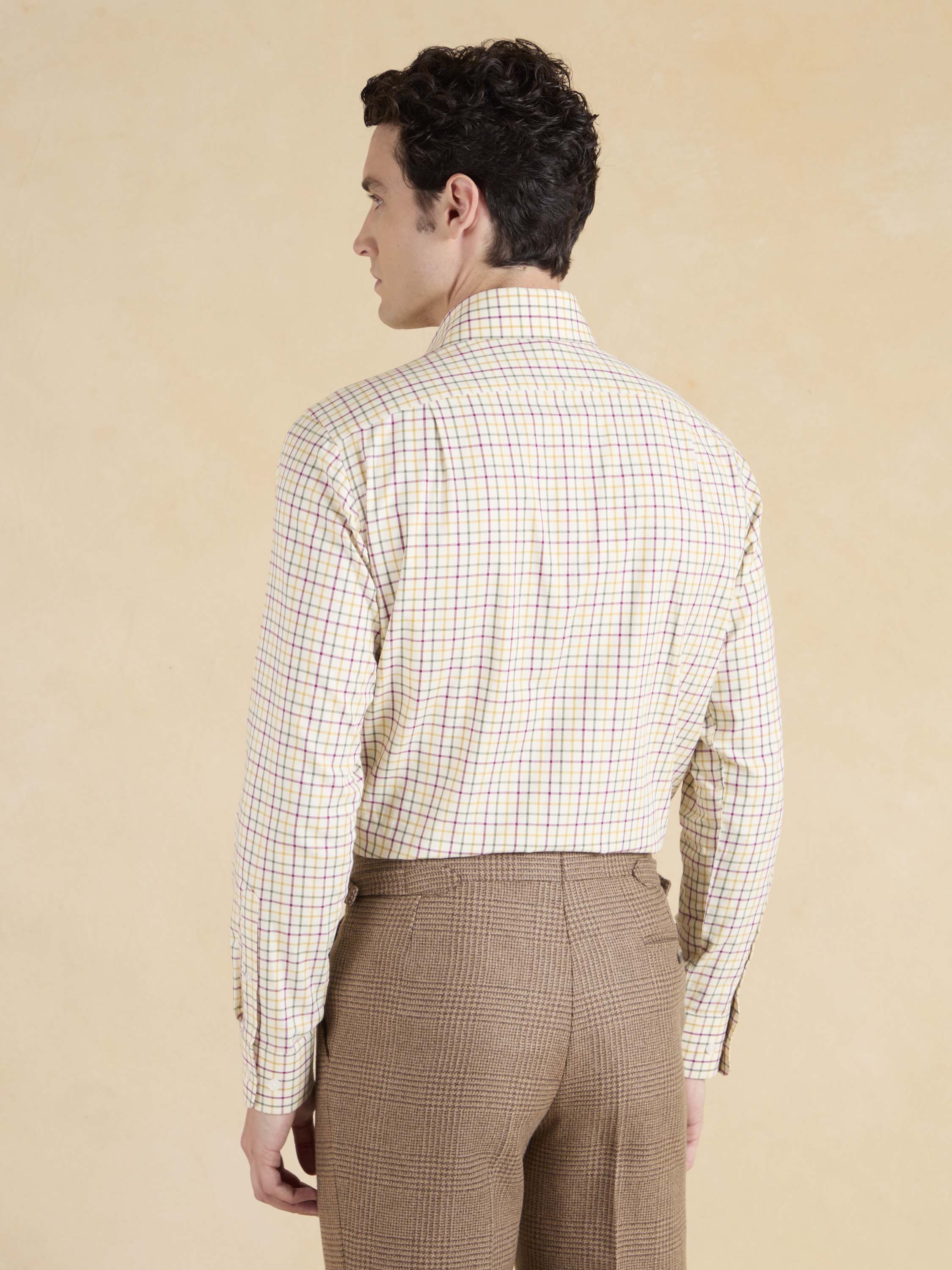 City Tattersall Shirt - Multi Brushed Cotton