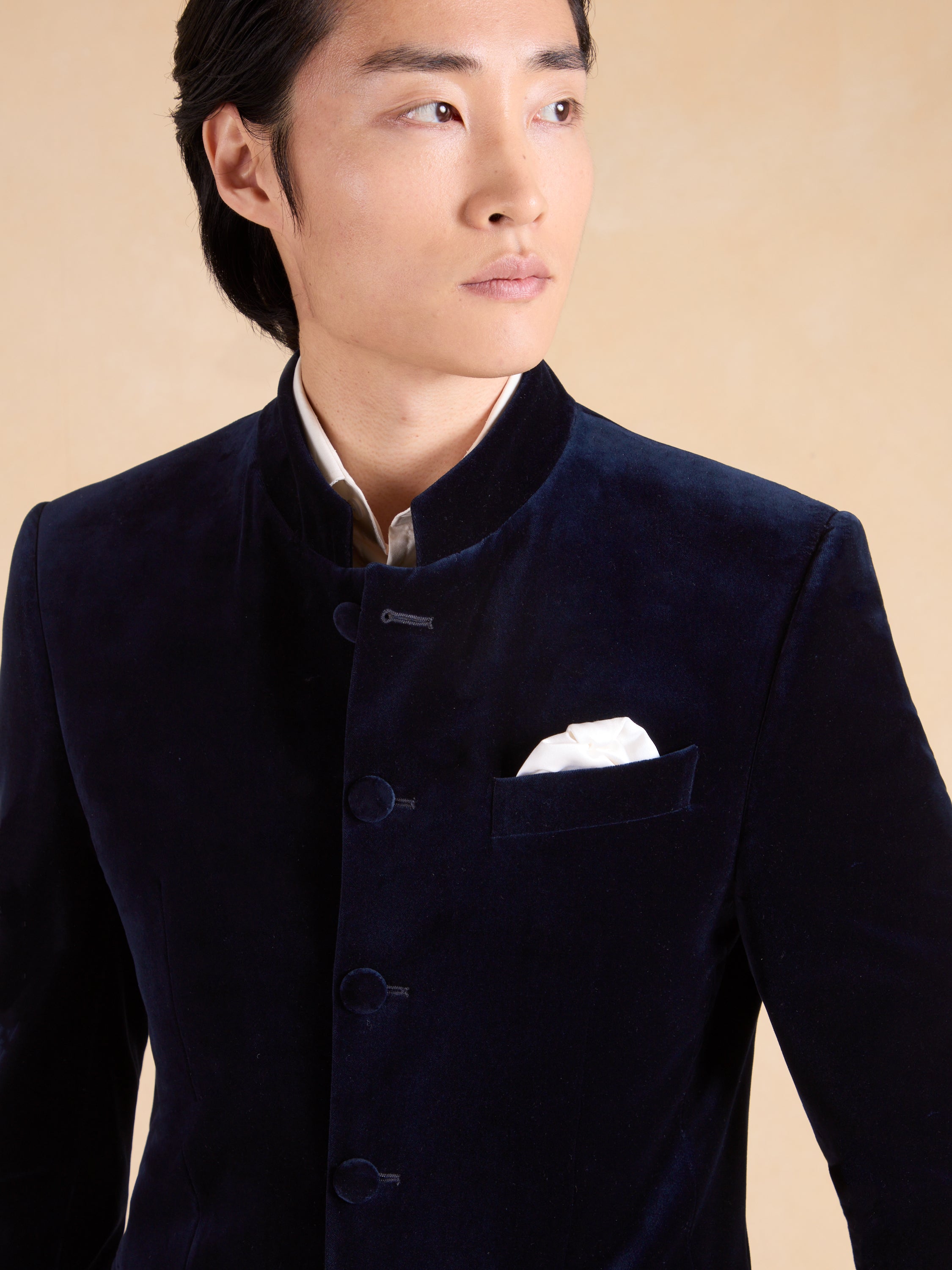 Ormonde Smoking Jacket - Navy Velvet