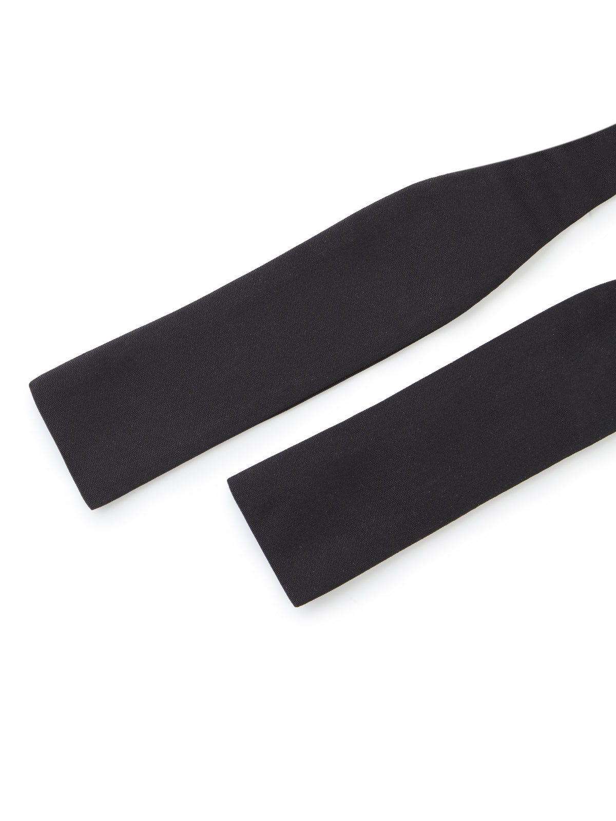 Silk Barathea Bat Wing Bow Tie - Black