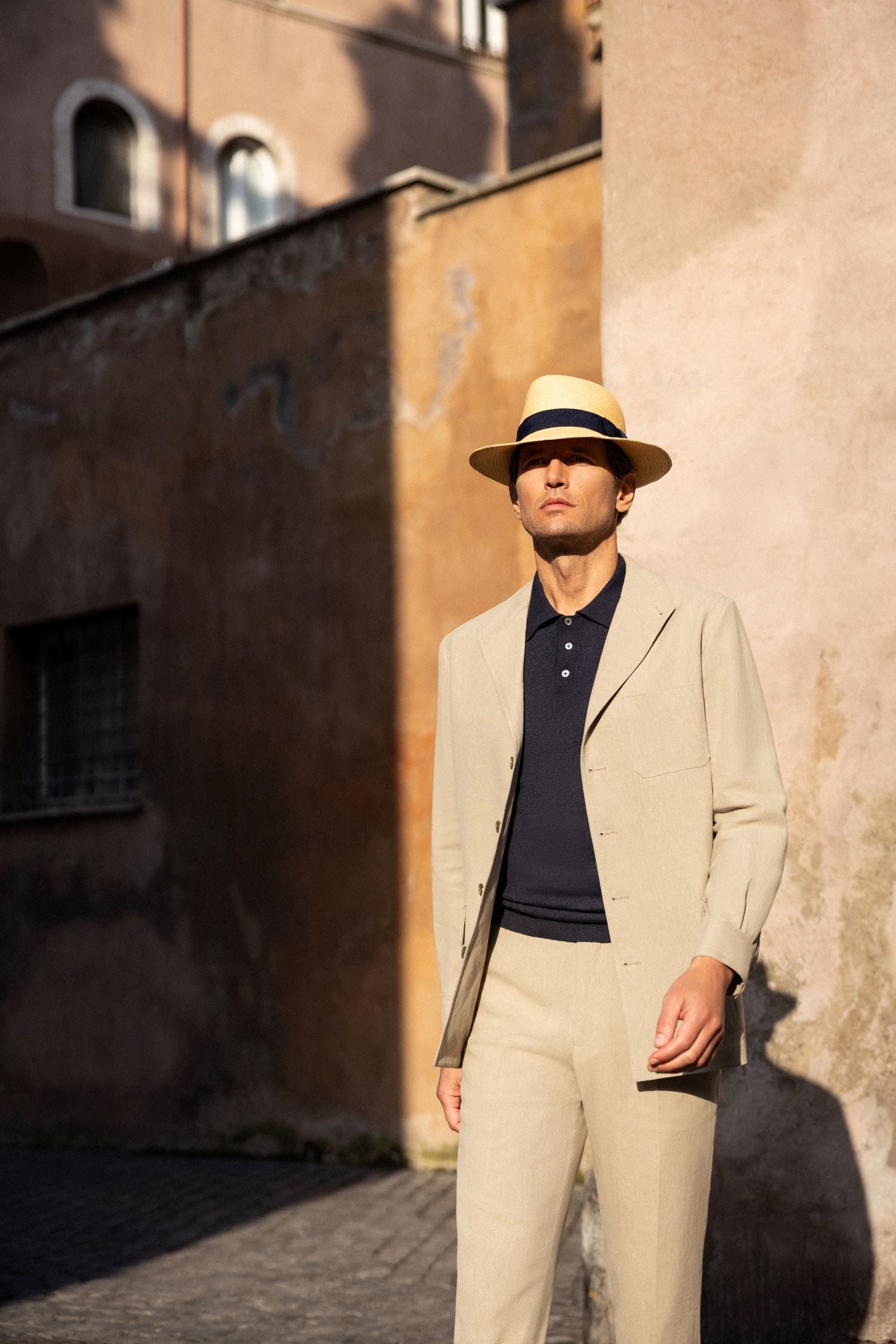 Teba Jacket French Linen - Stone