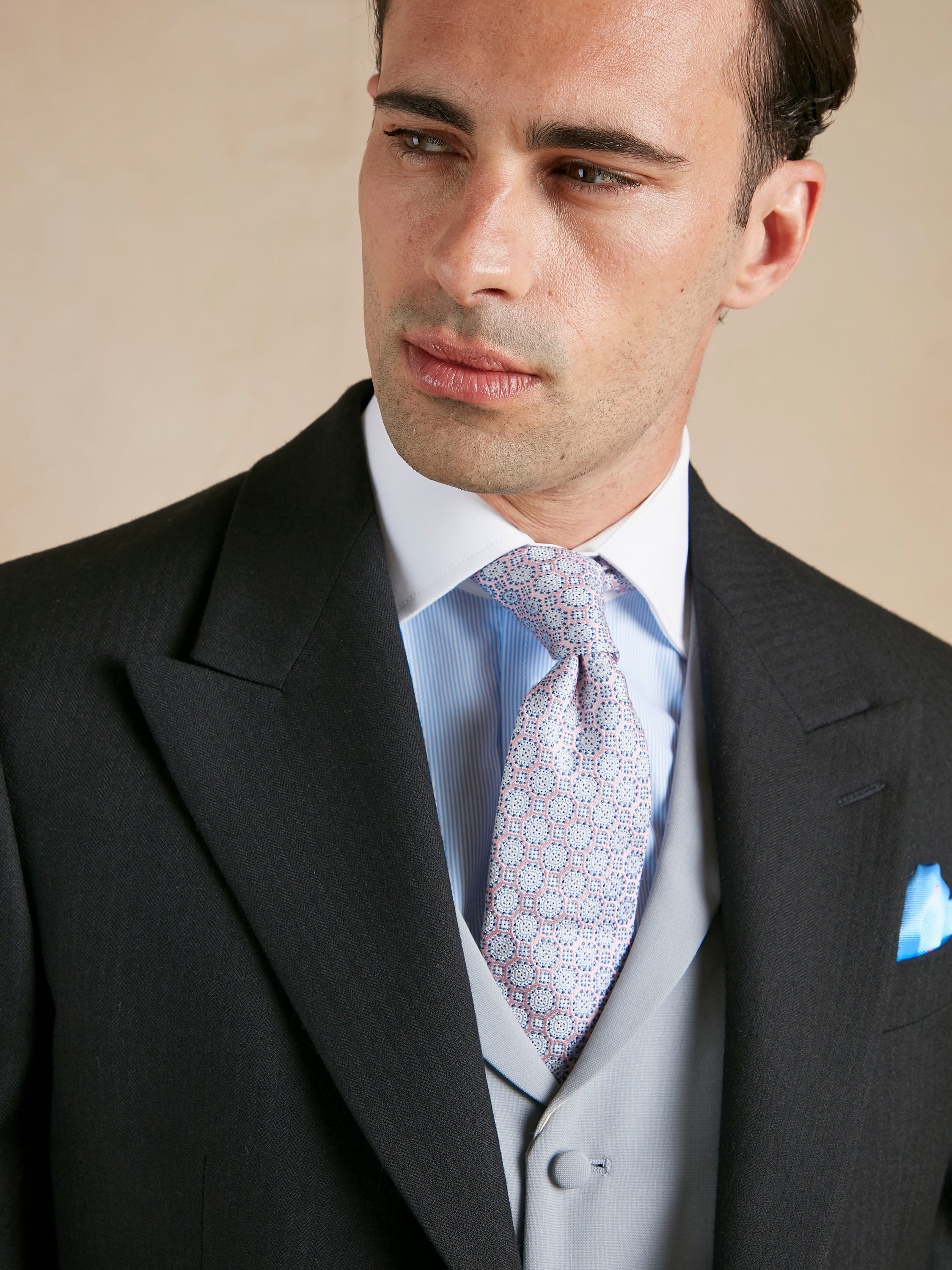 Morning Suit Hire for Royal Ascot - Morning Coat, Trousers & Single Breasted Waistcoat