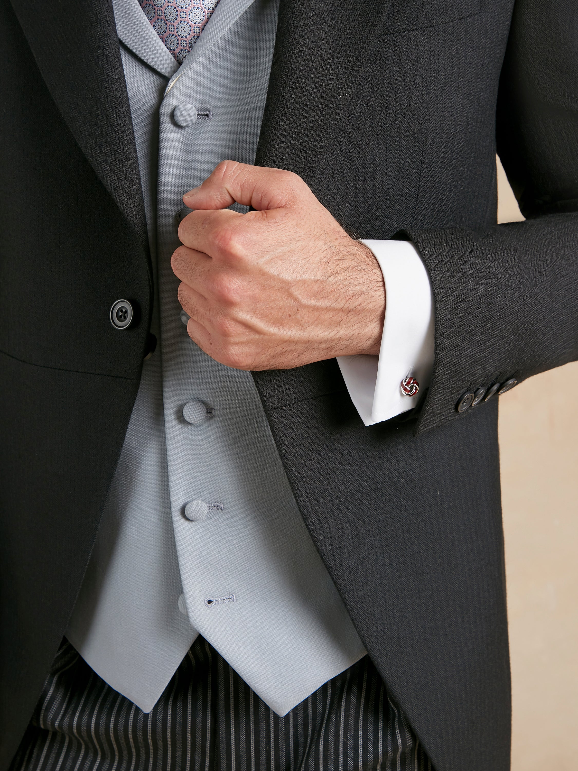 Morning Suit Hire for Royal Ascot - Morning Coat, Trousers & Single Breasted Waistcoat