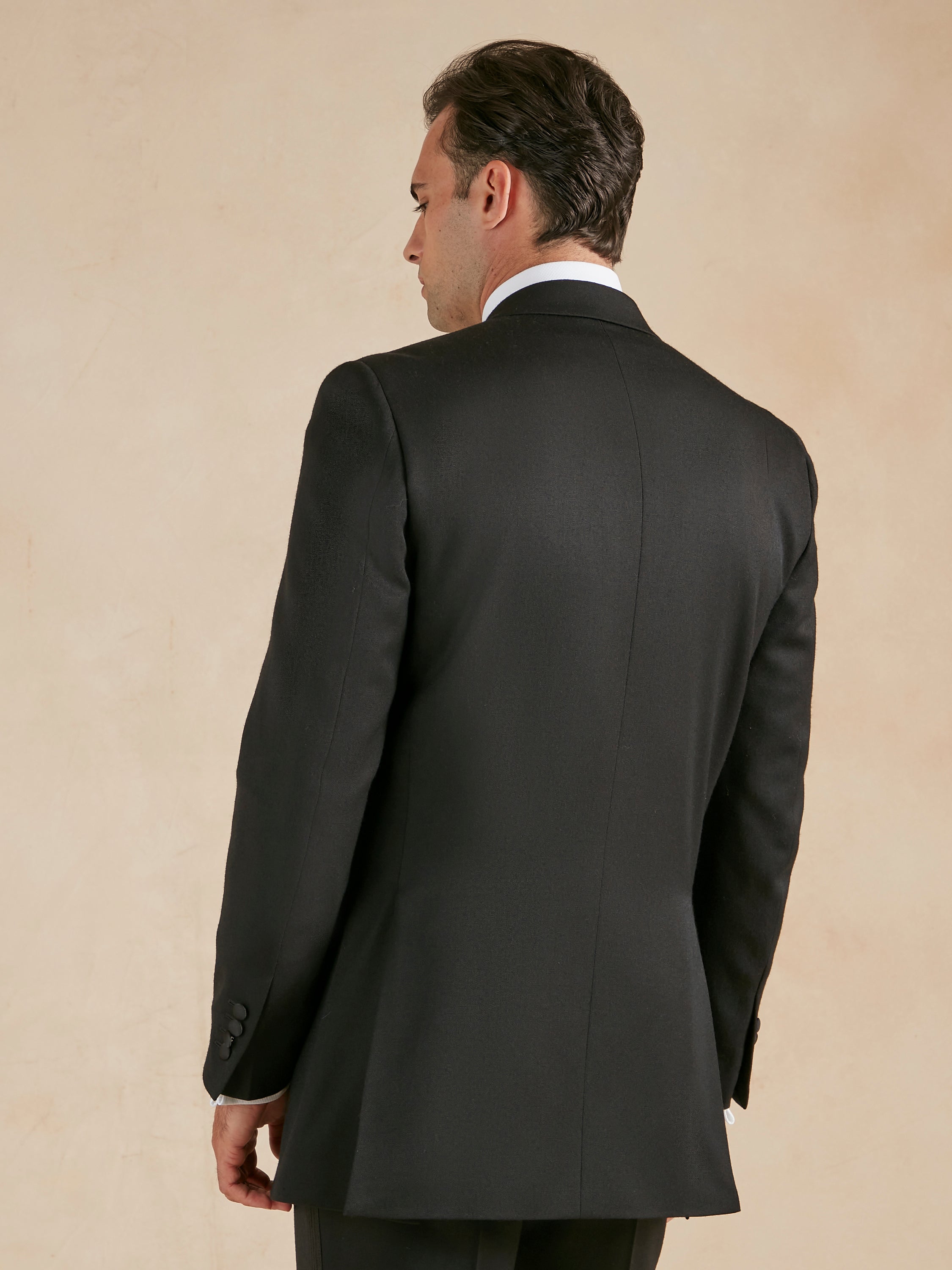 Beaufort Dinner Jacket - Black Barathea