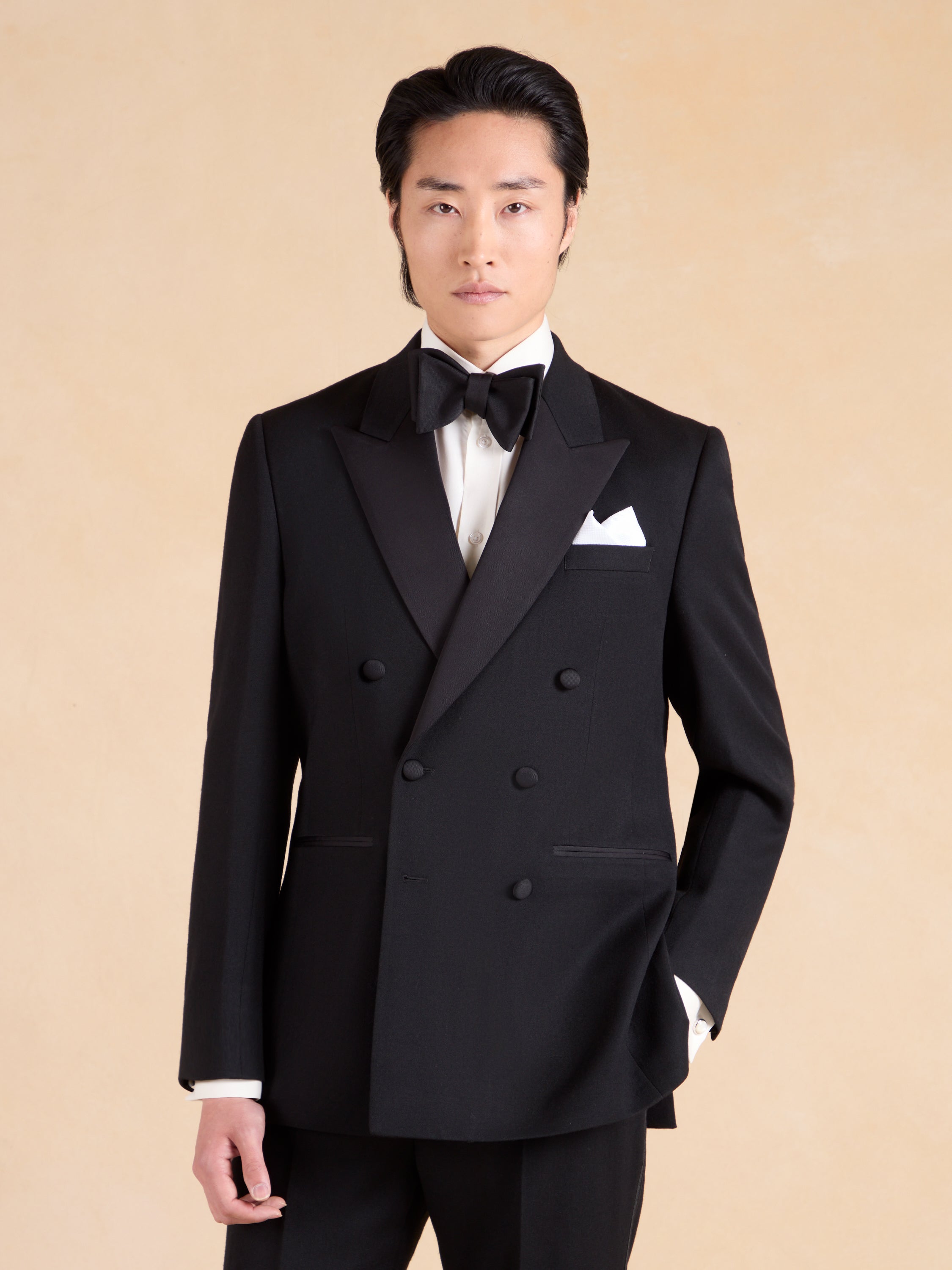 Beaufort Dinner Jacket - Black Barathea