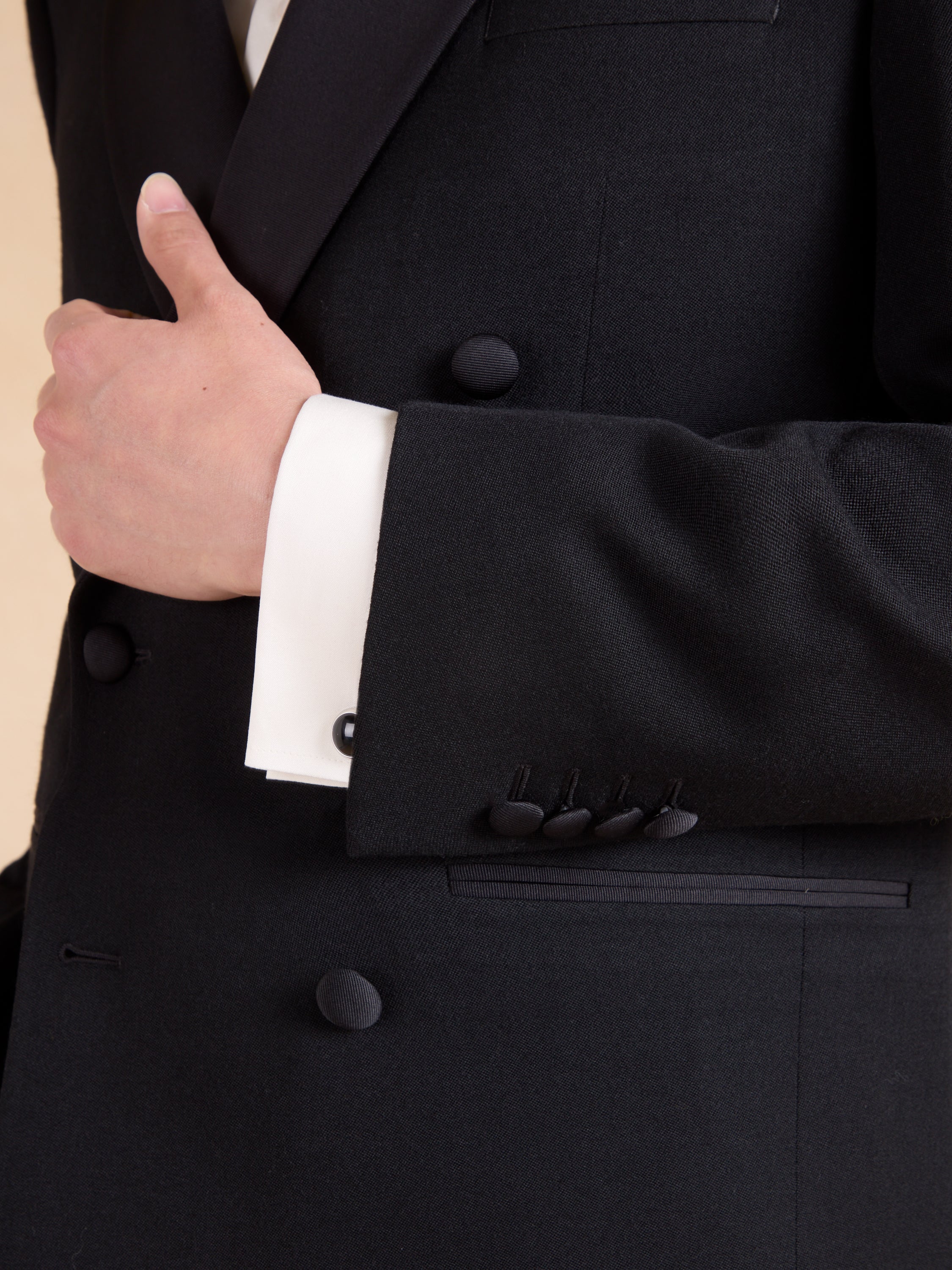 Beaufort Dinner Jacket - Black Barathea