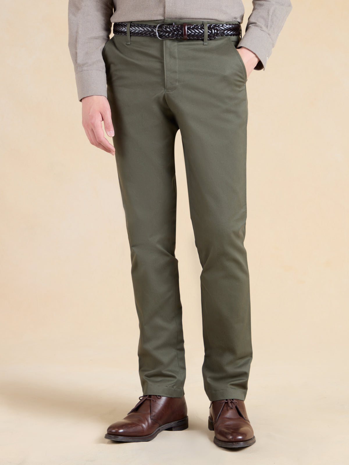 Brompton Chino - Olive Heavyweight Cotton