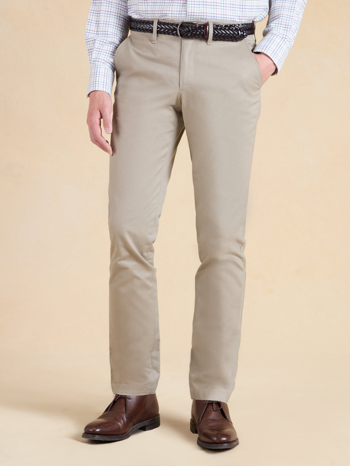 Brompton Chino - Stone Heavyweight Cotton