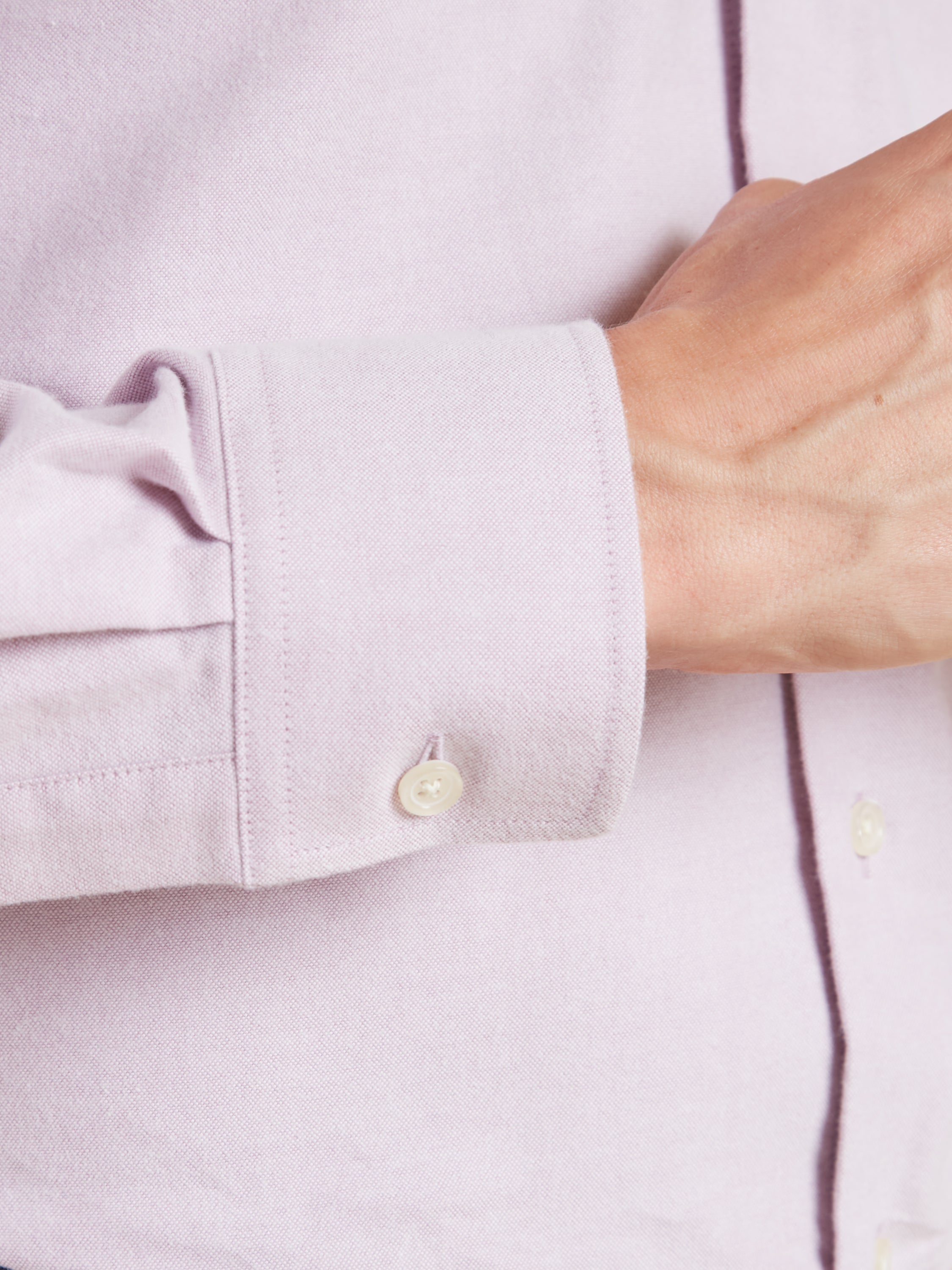 Amalfi Brushed Cotton Shirt - Lilac