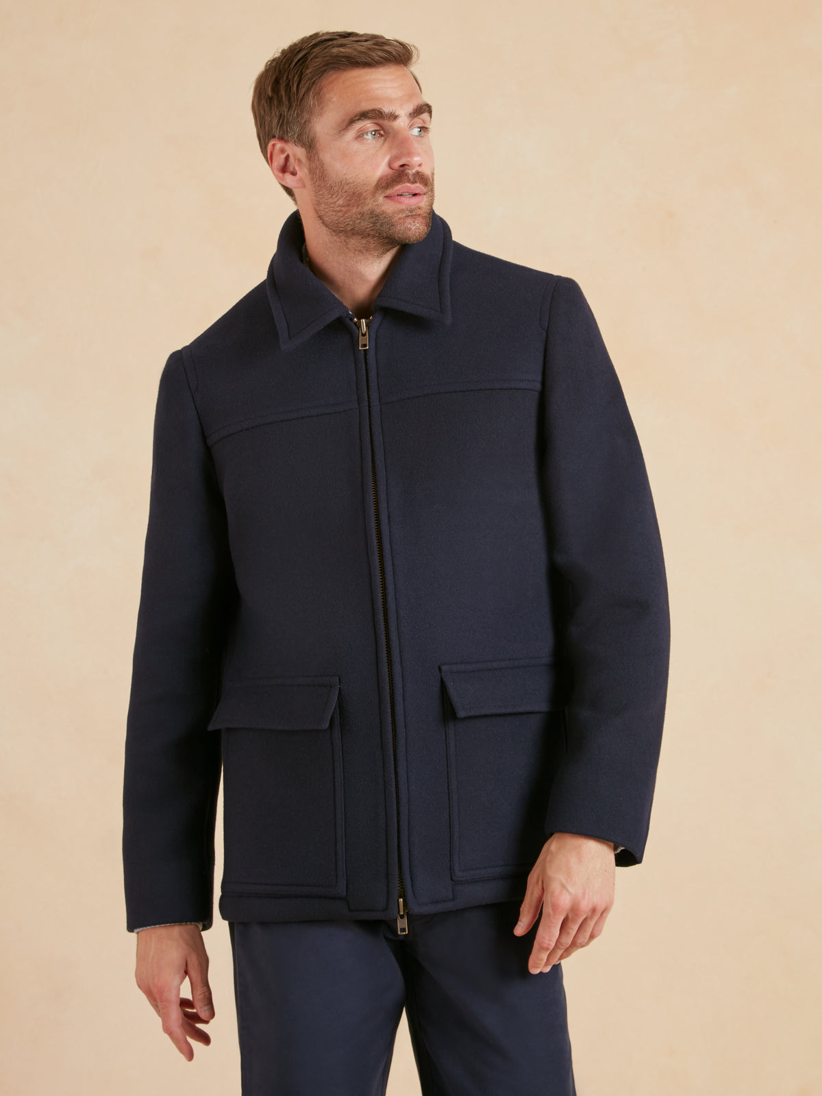 Field Jacket - Navy Wool