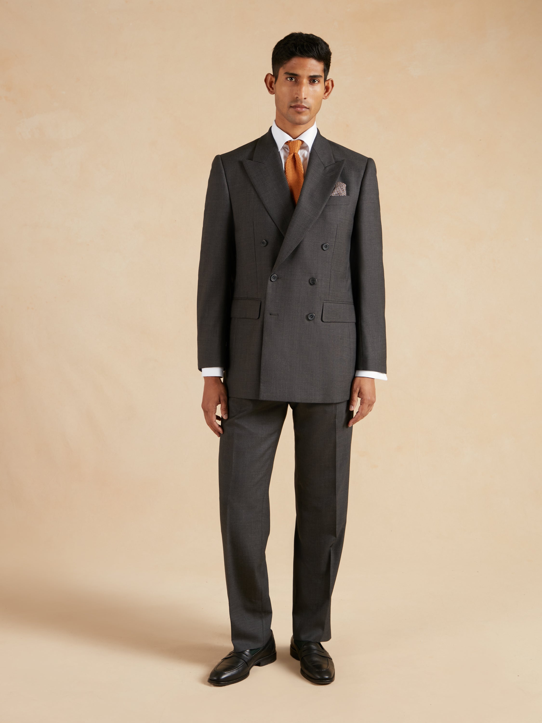 Cadogan Suit - Mid Grey Birdseye