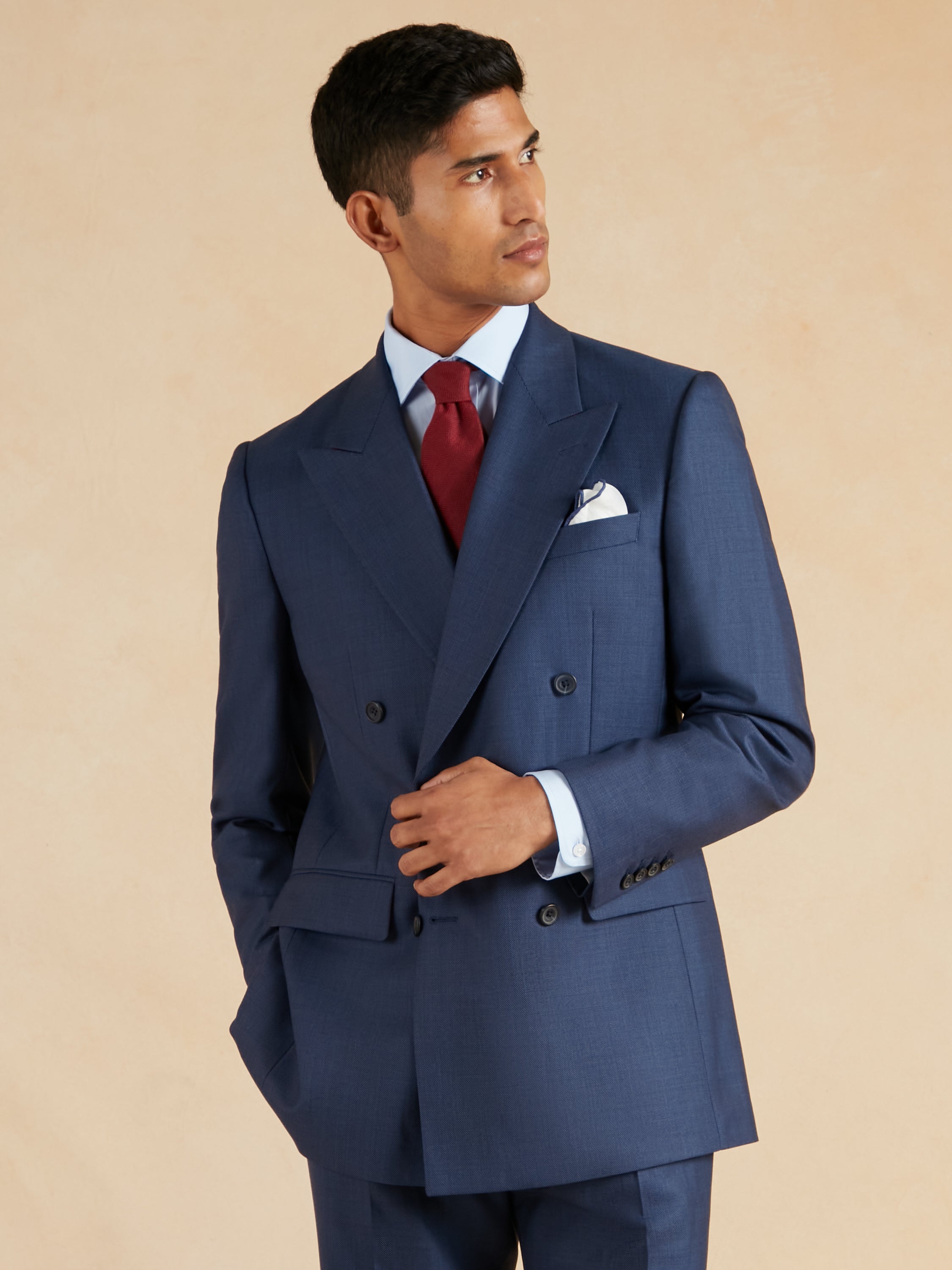 Cadogan Suit - Navy Birdseye