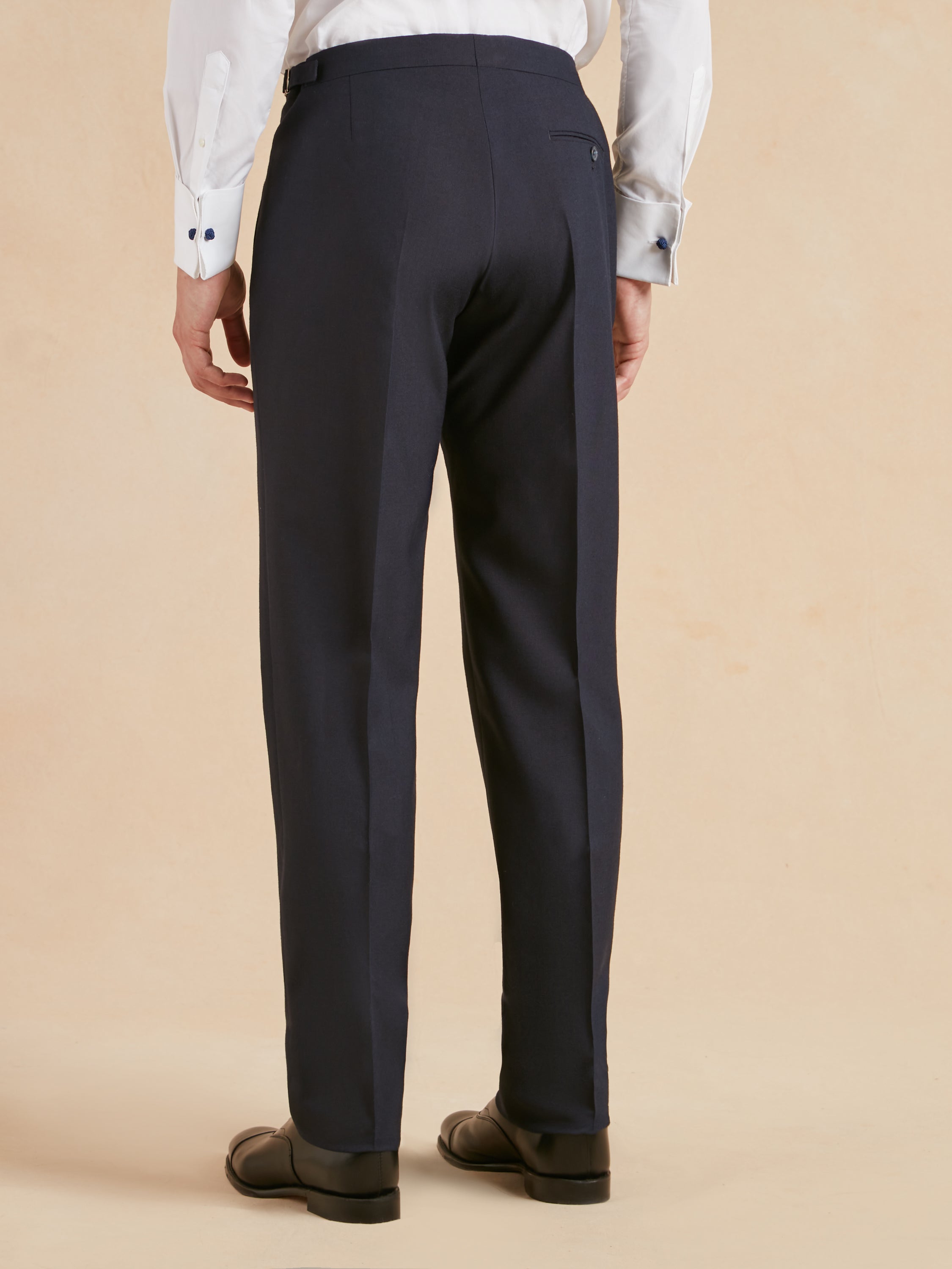 Cadogan Classic Fit Suit - Navy Plain Weave Wool