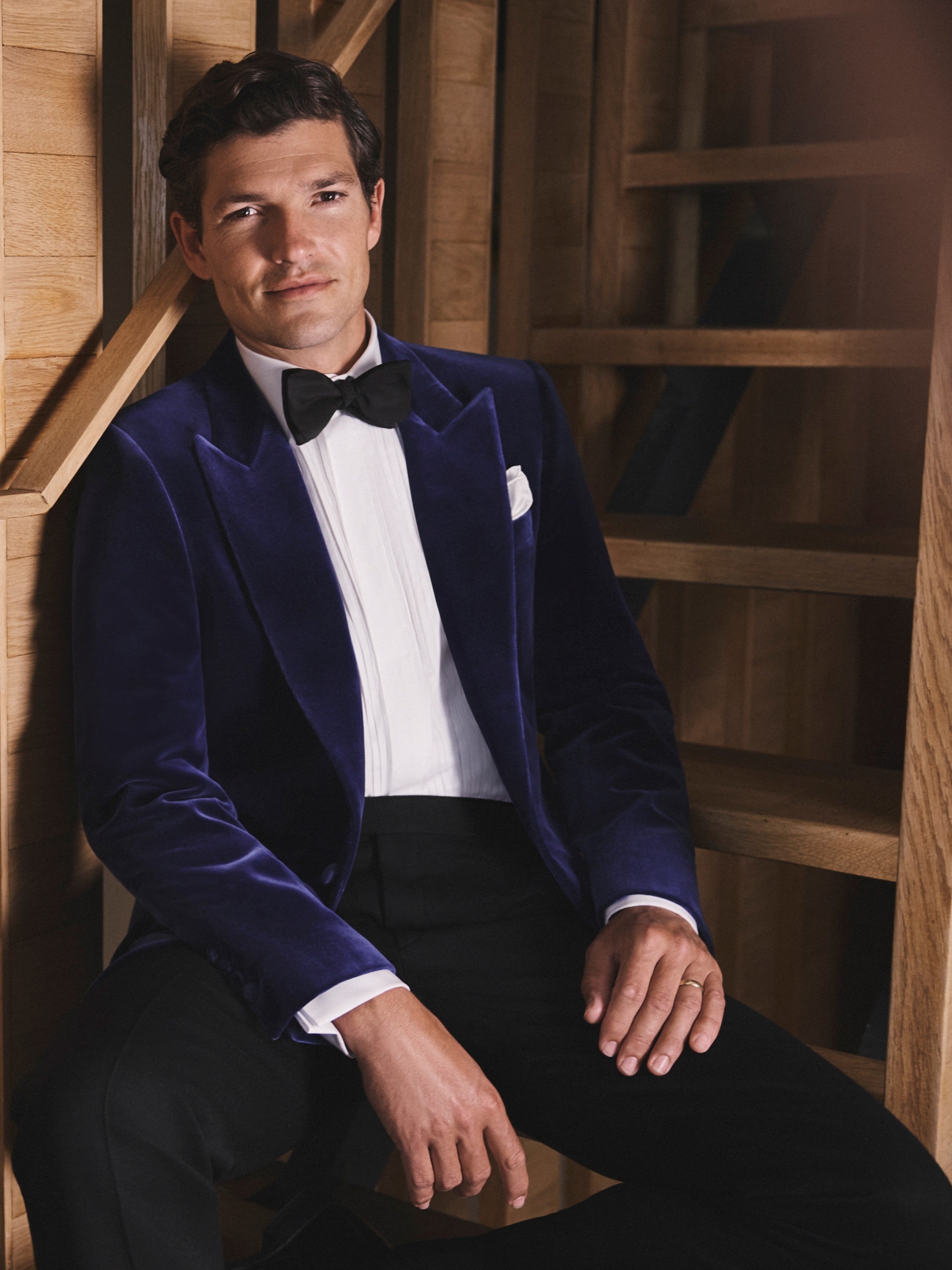 Carlyle Jacket - Indigo Blue Velvet