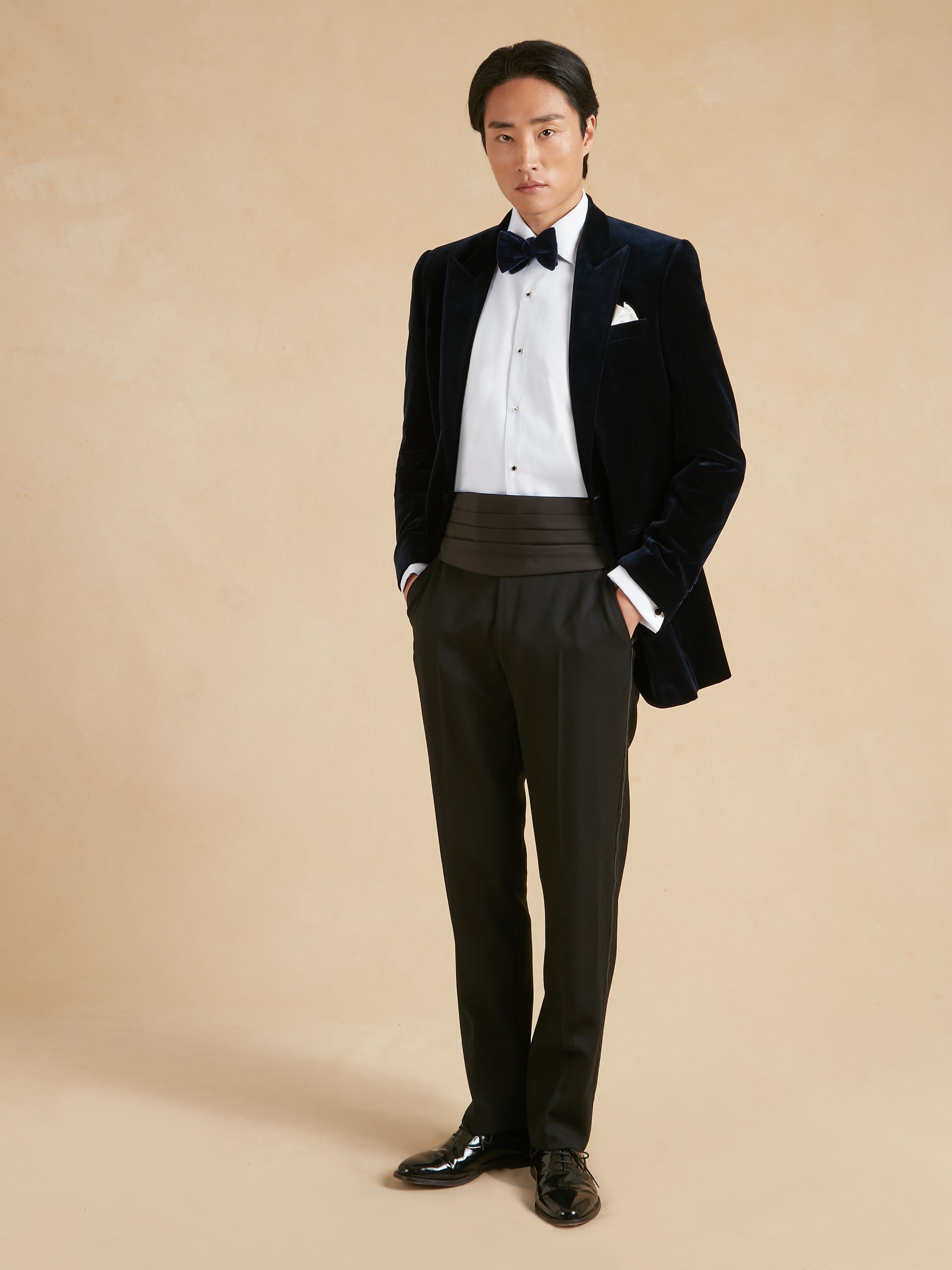 Carlyle Jacket - Navy Velvet