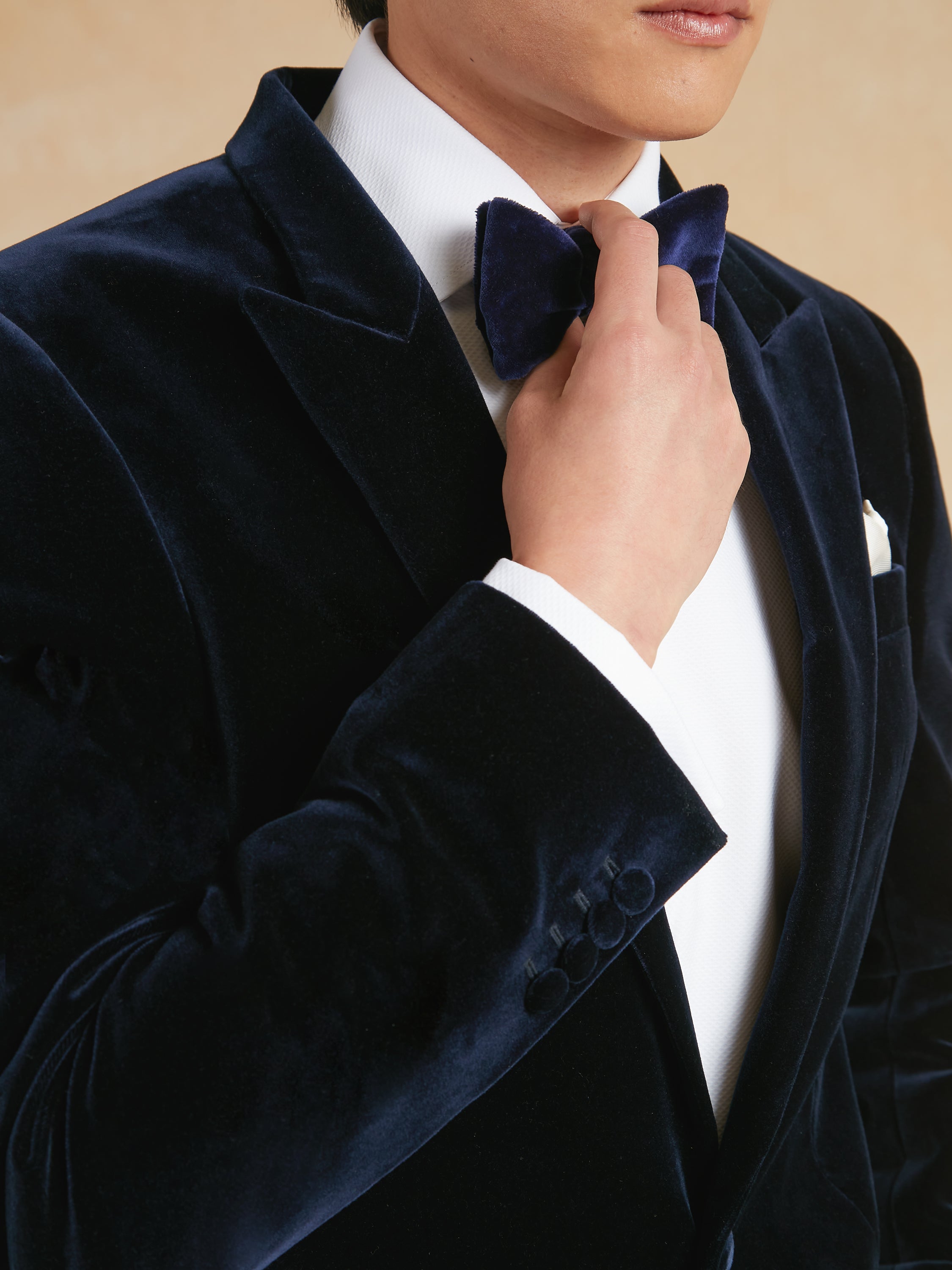 Carlyle Jacket - Navy Velvet