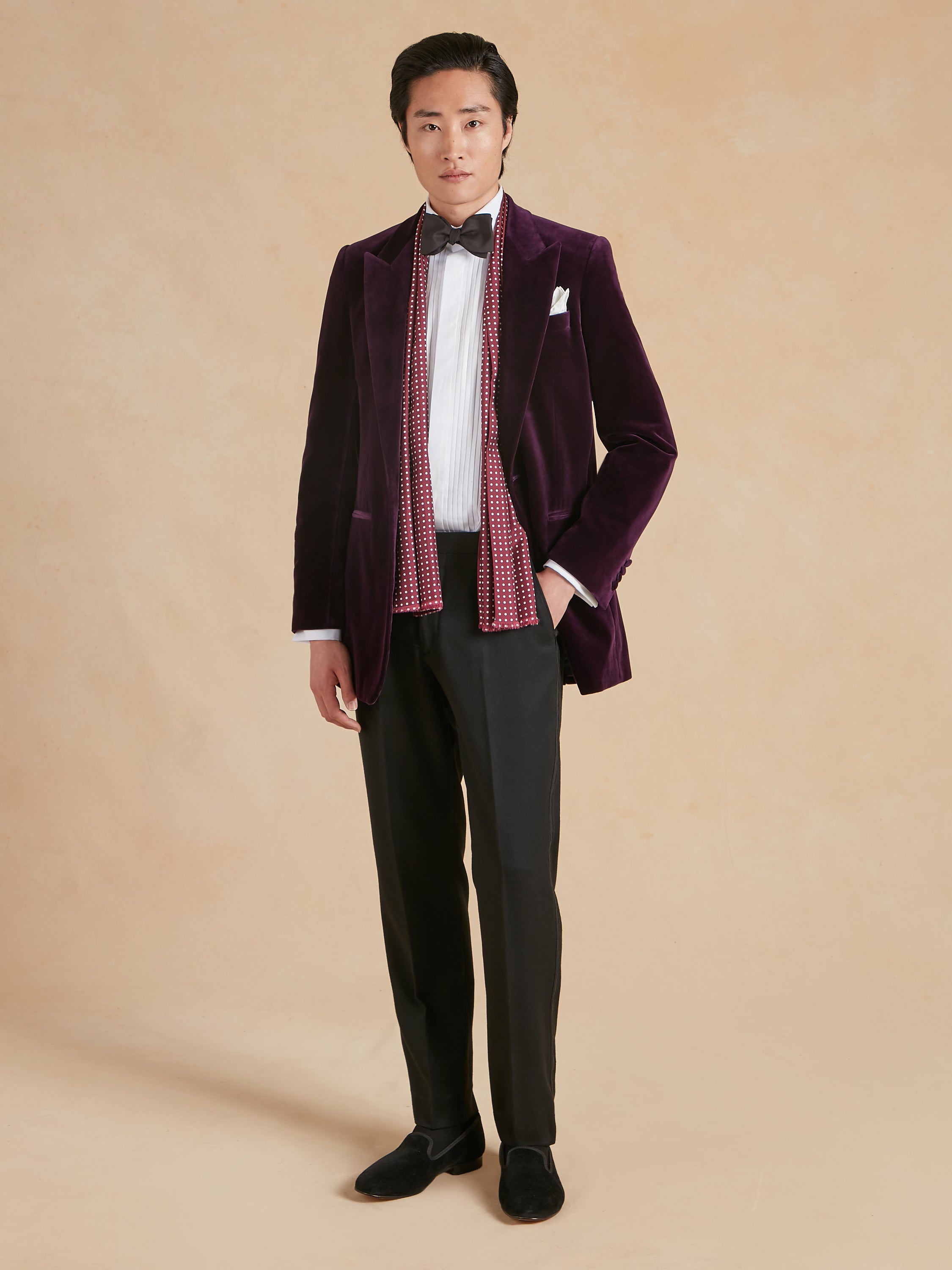 Carlyle Jacket - Deep Purple Velvet