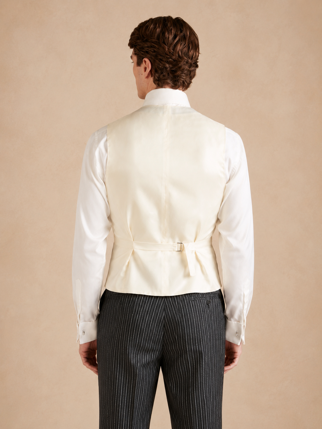 Double Breasted Linen Waistcoat – Yellow