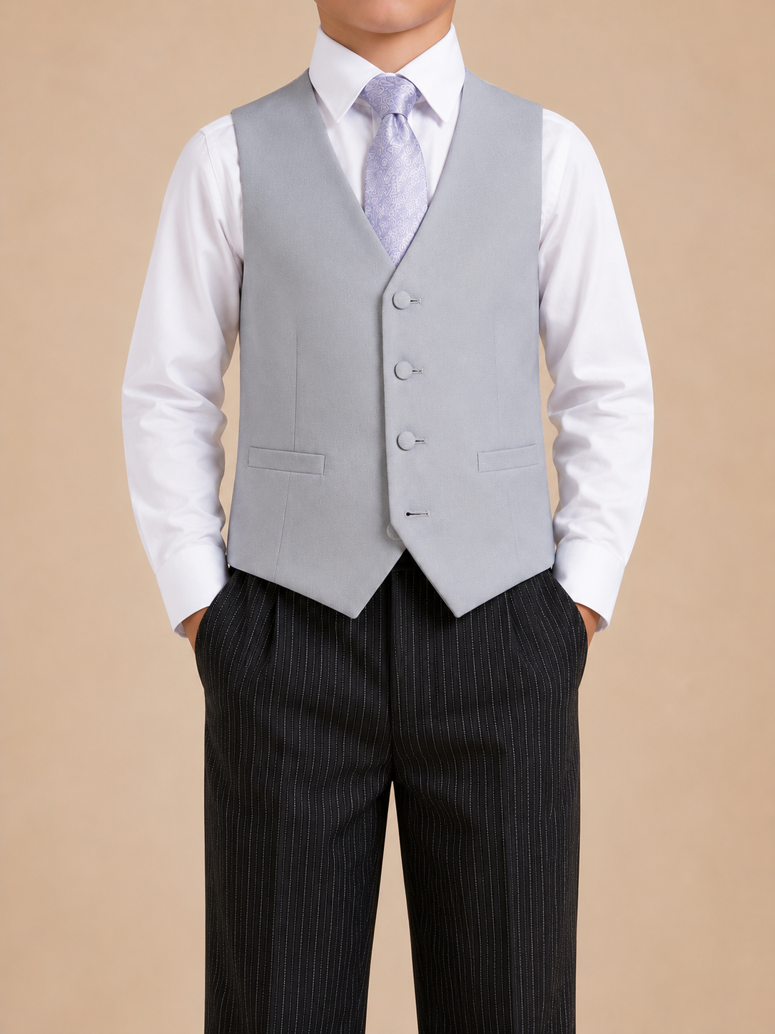 Junior Morning Waistcoat Hire - Single Breasted