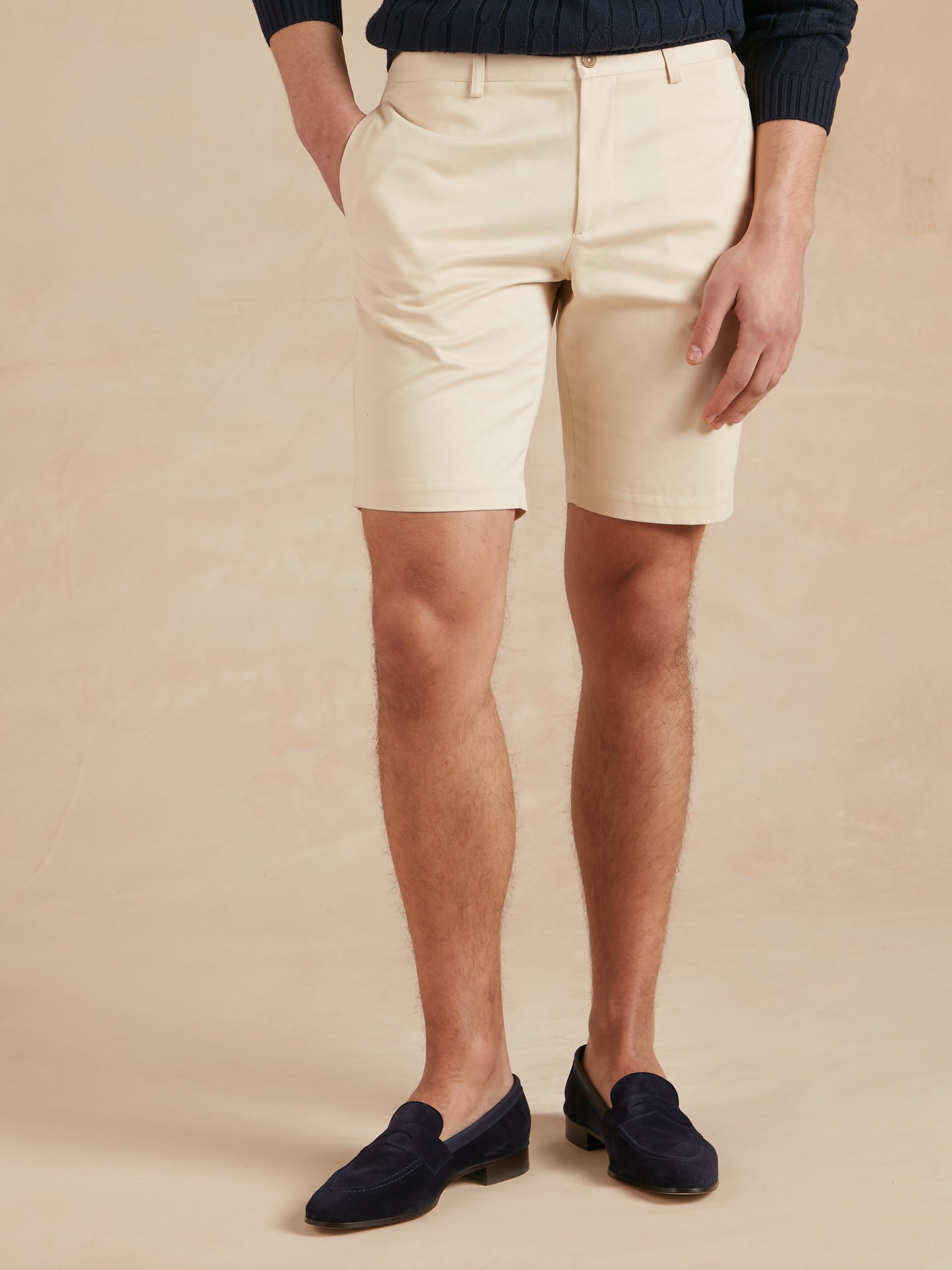 Chino Shorts - Cream Cotton