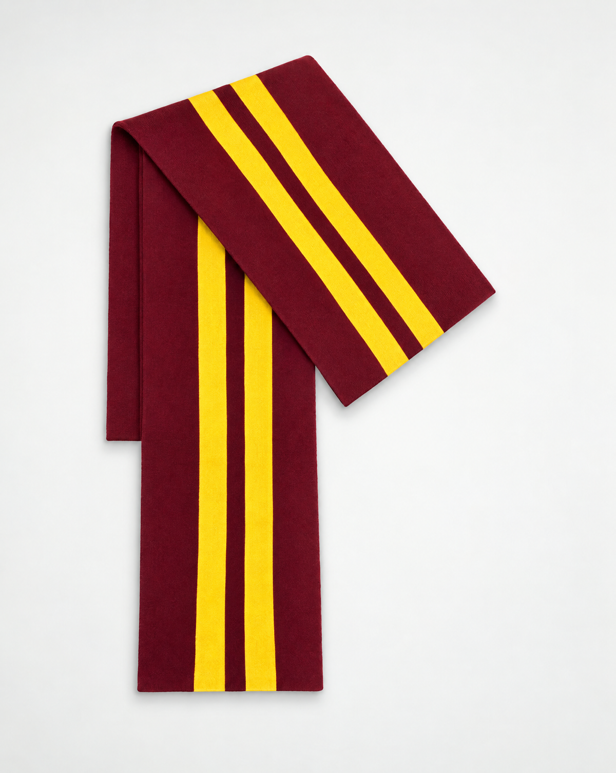 Collegiate Scarf - Bordeaux/Gold