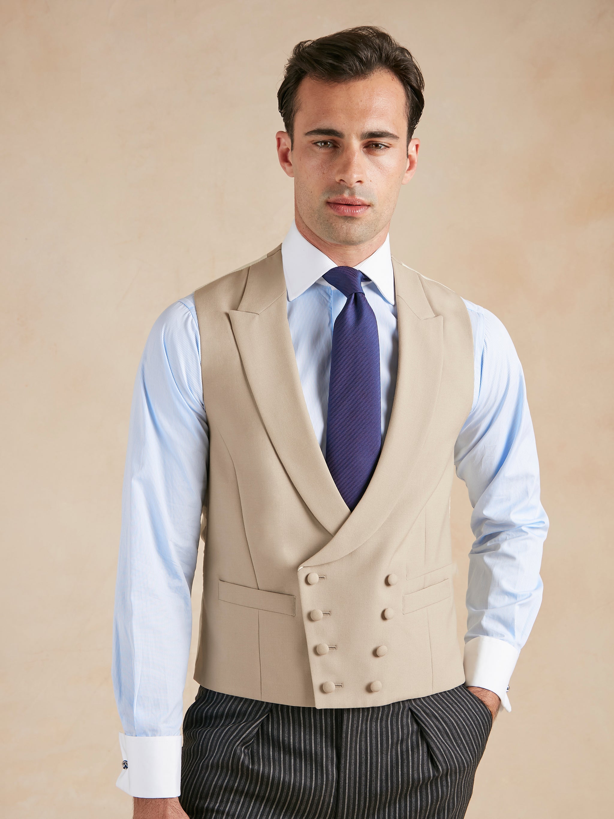 Double Breasted Wool Waistcoat Buff Men s Morning Waistcoats double-breasted-wool-waistcoat-buff-men-s-morning-waistcoats