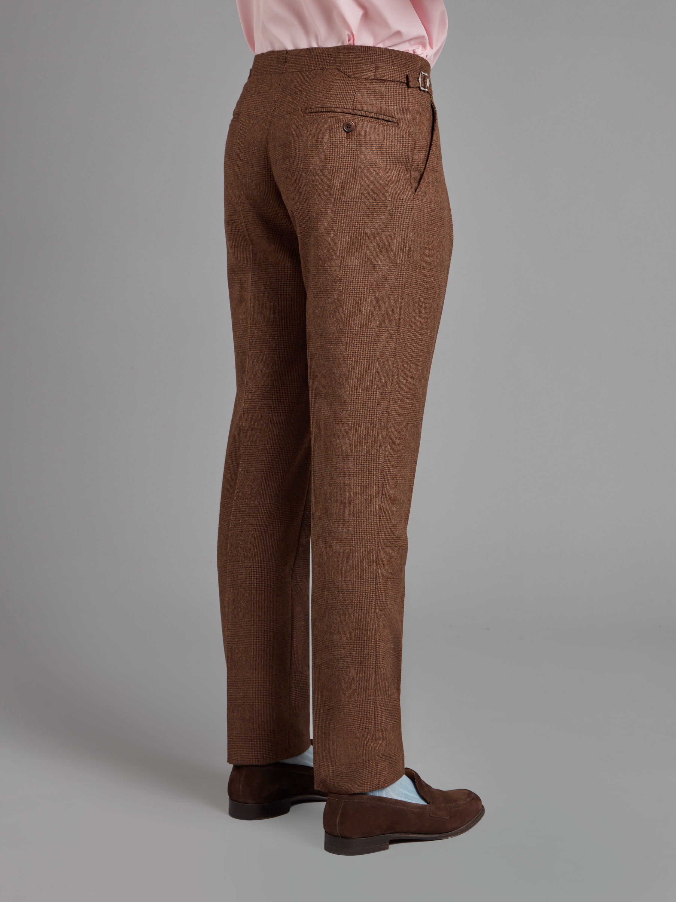 Clarence Classic Fit Suit - Brown Glen Plain Wool