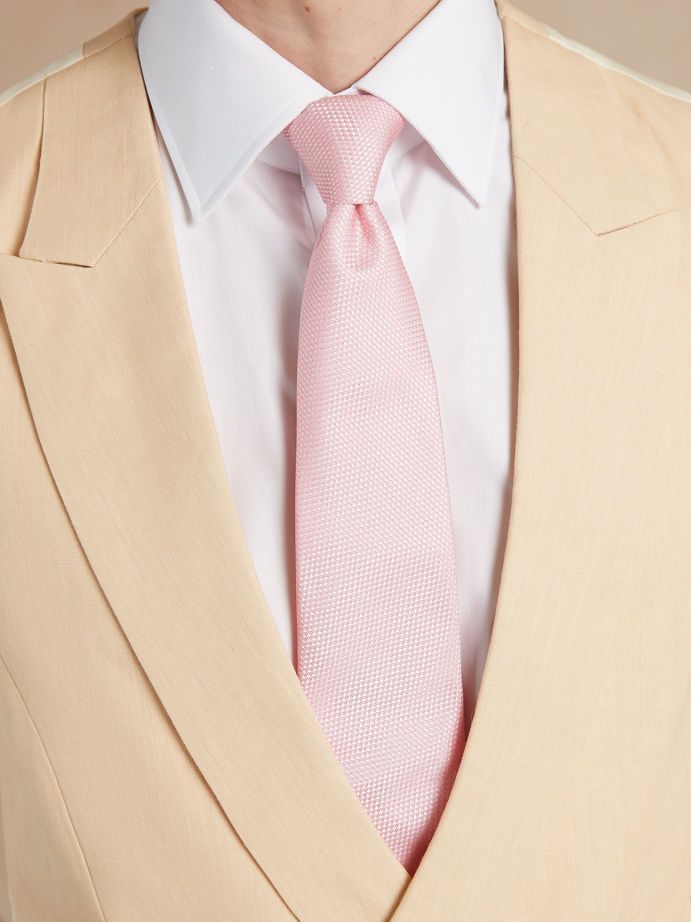 Double Breasted Linen Waistcoat - Beige