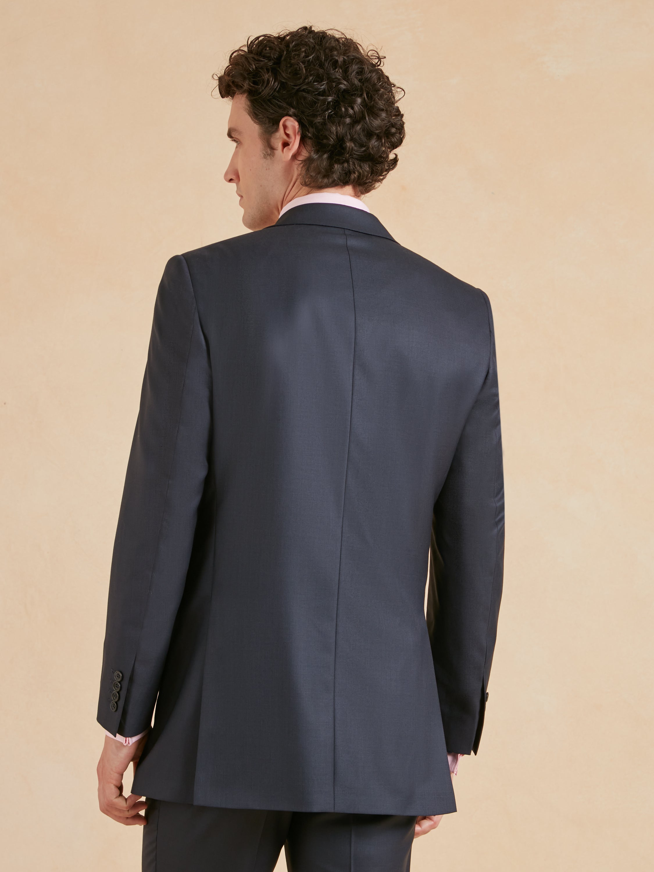 Eaton Classic Fit Suit - Navy Nailhead