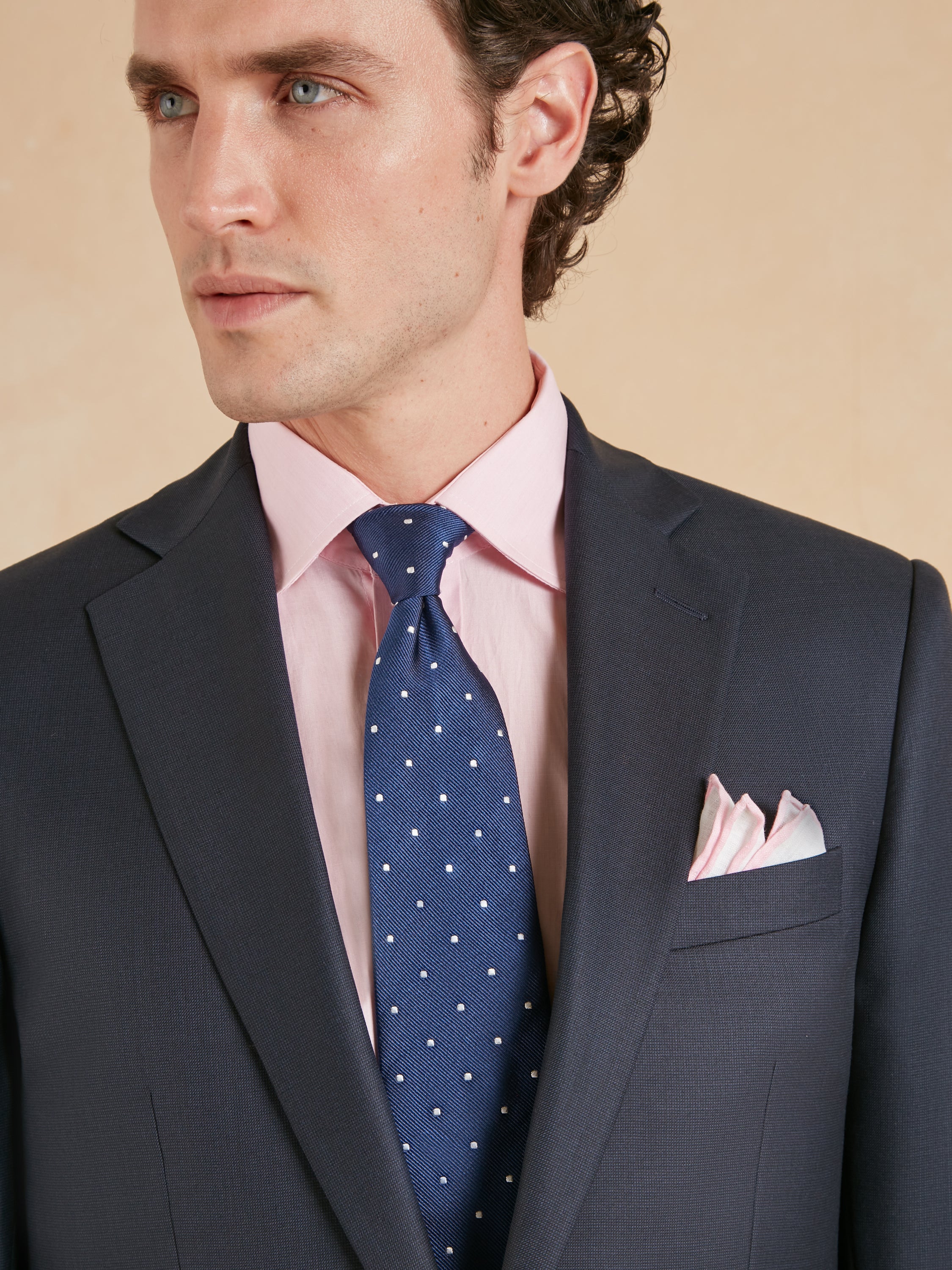 Eaton Classic Fit Suit - Navy Nailhead