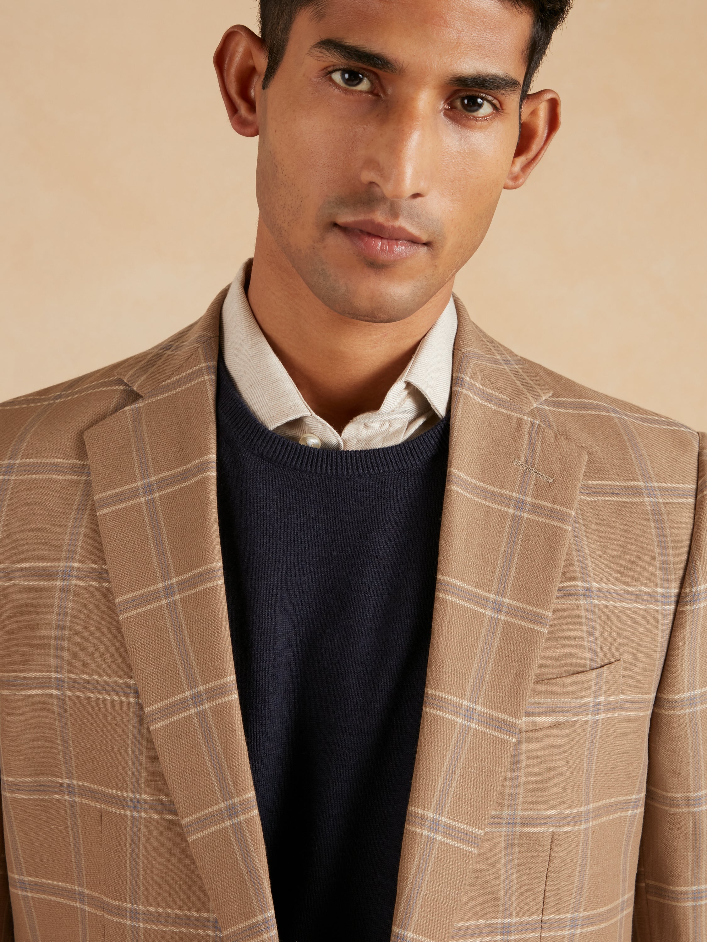 Eaton Jacket Isca Wool Linen - Beige