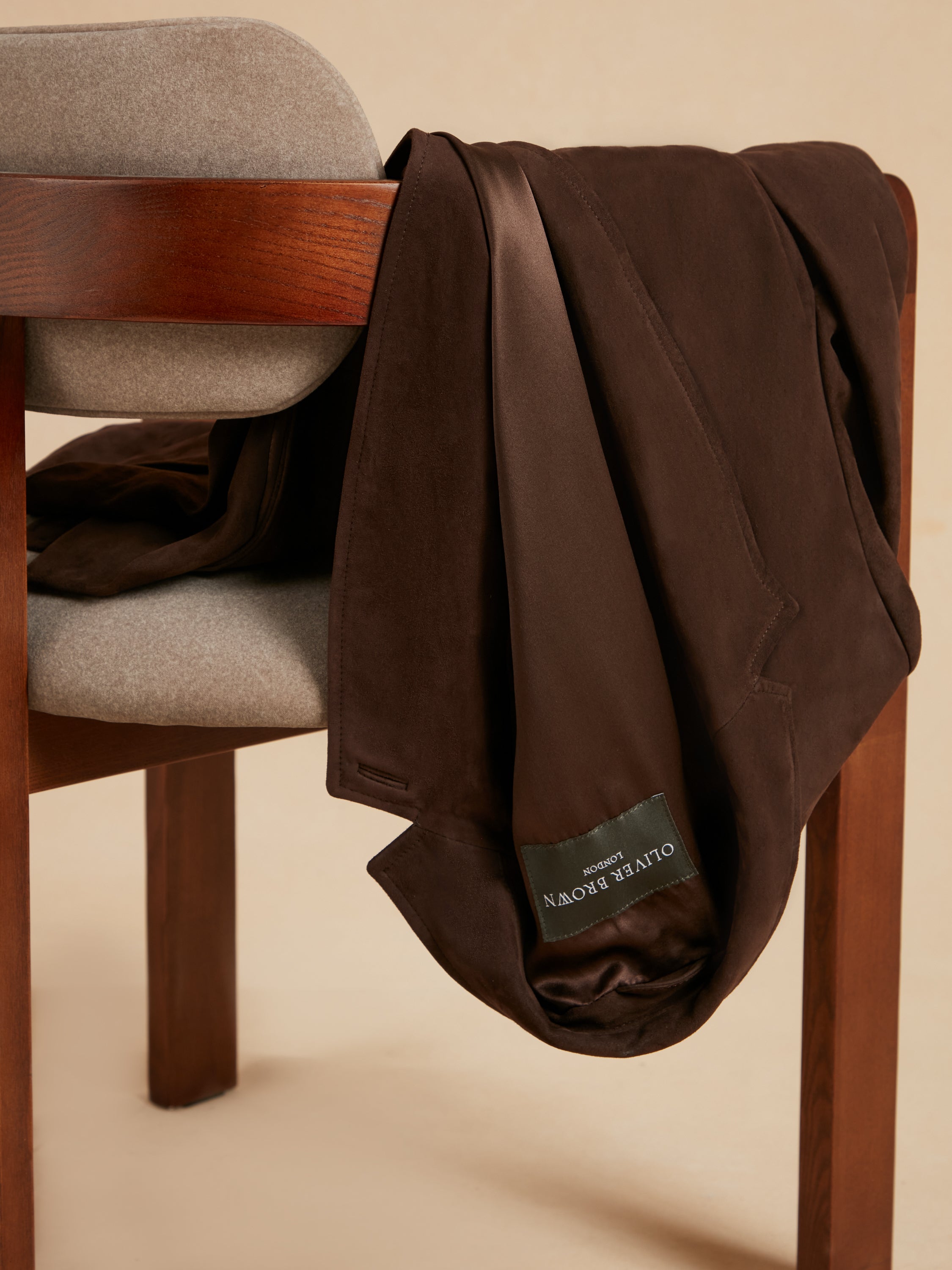 Eaton Jacket Suede Leather - Brown