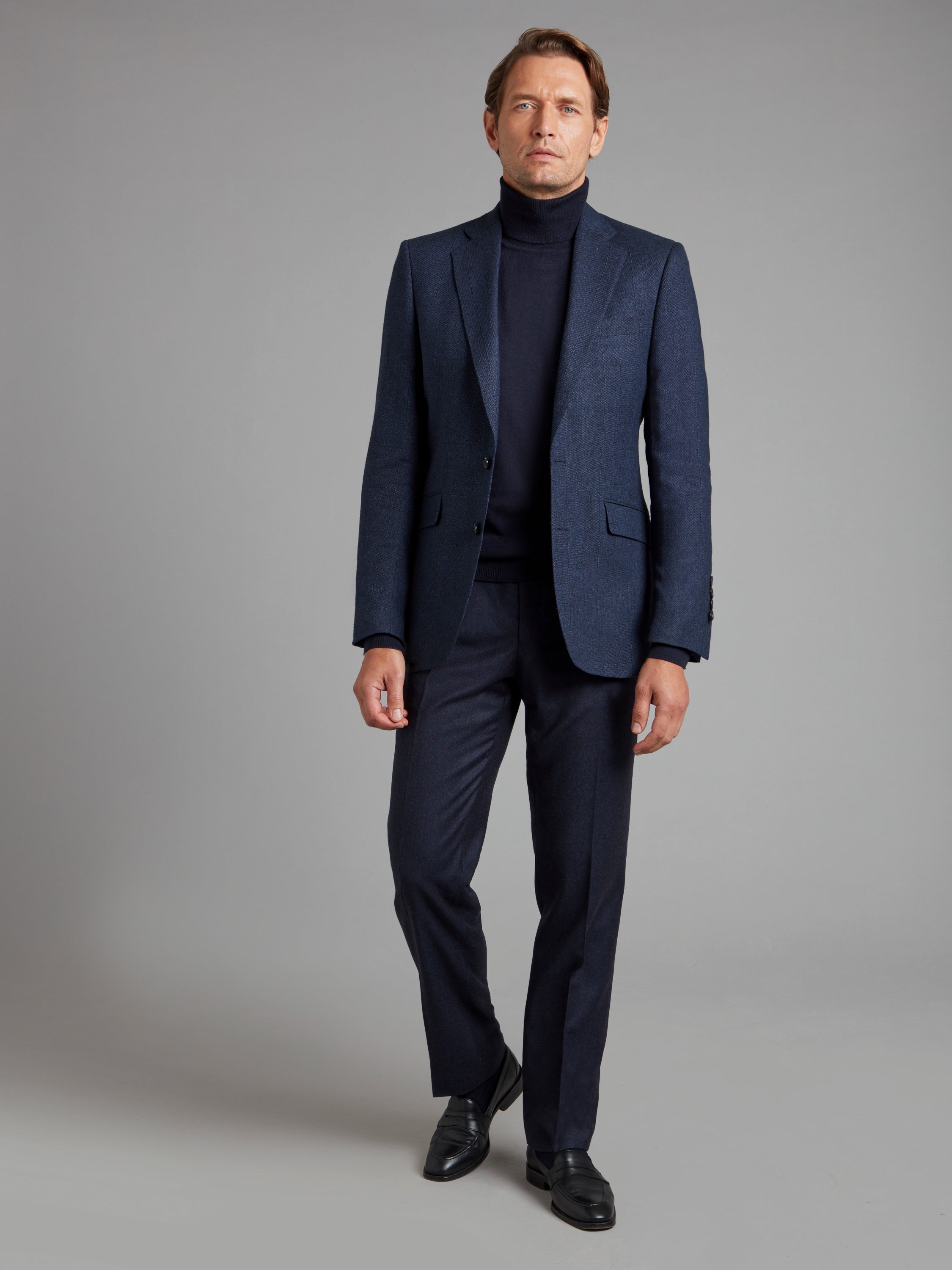 Eaton Jacket - Navy Windowpane